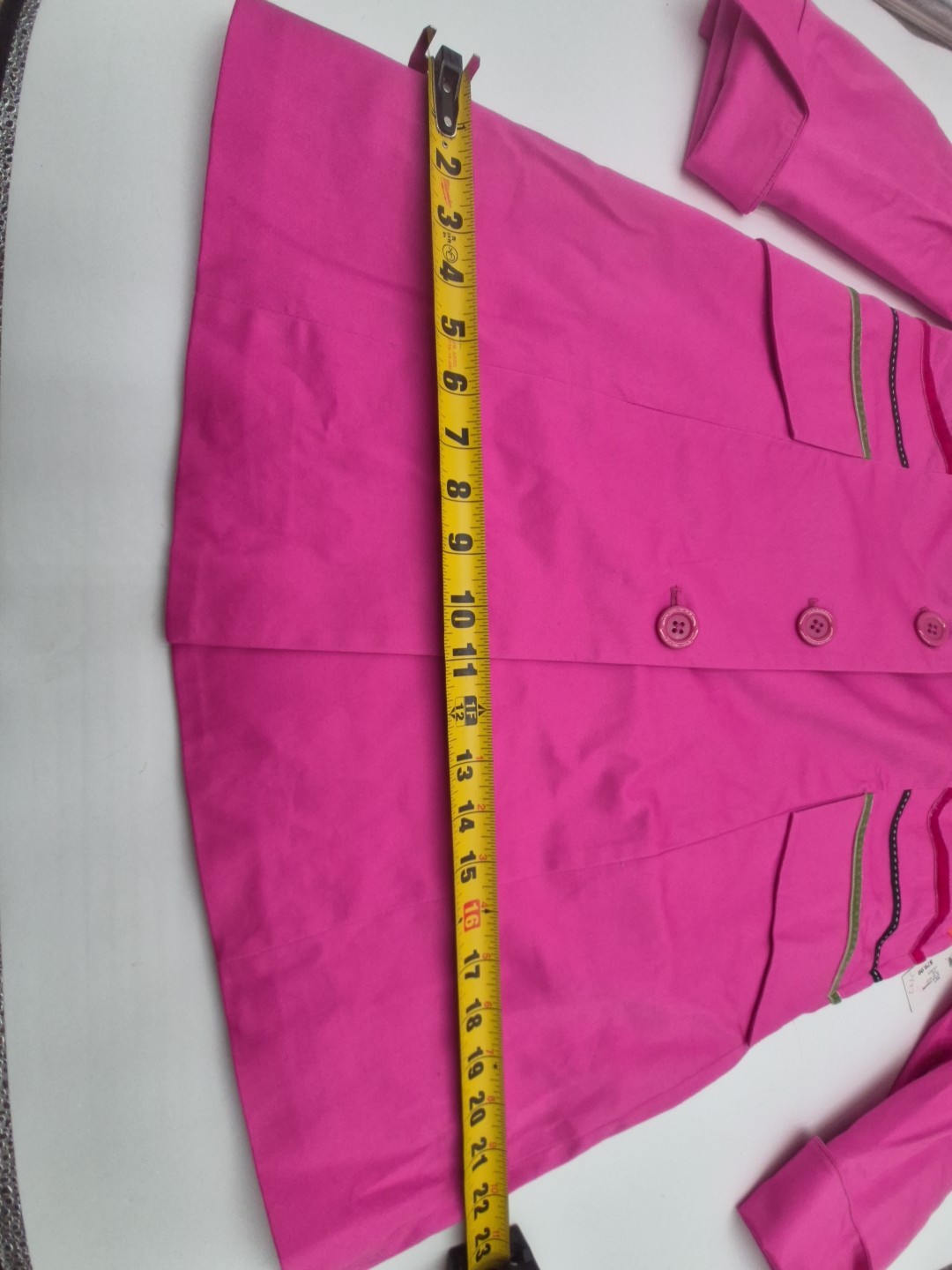 Vtg Good Clothes Women’s Jacket 1990’s Pink&Ribbon W/Polka Dot Lining Sz.8 Nwt