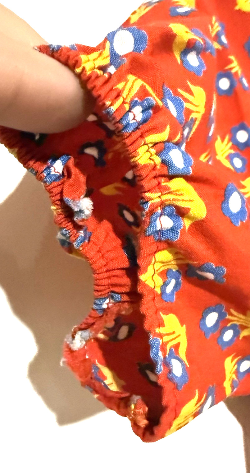 Vintage Y2K Milkmaid Maxi Dress Woman S All Over Print Cottagecore Boho Handmade