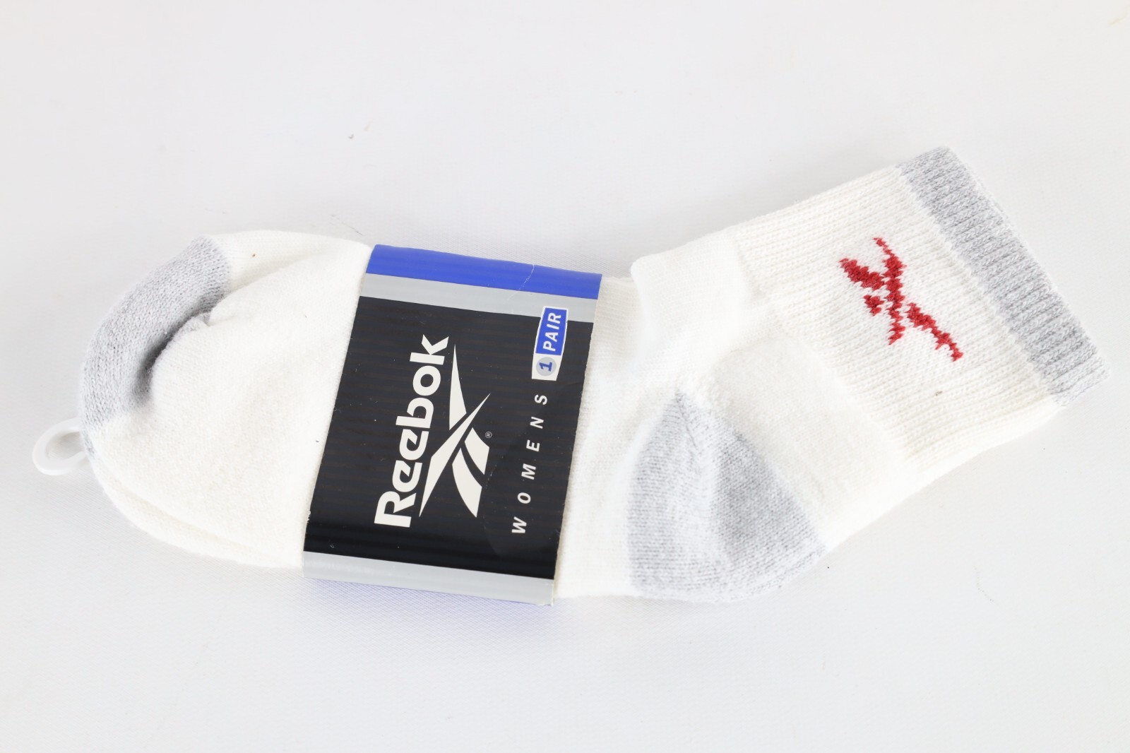 Deadstock Vintage 90s Reebok Classic Logo Ankle Socks White Womens Shoes 5-9