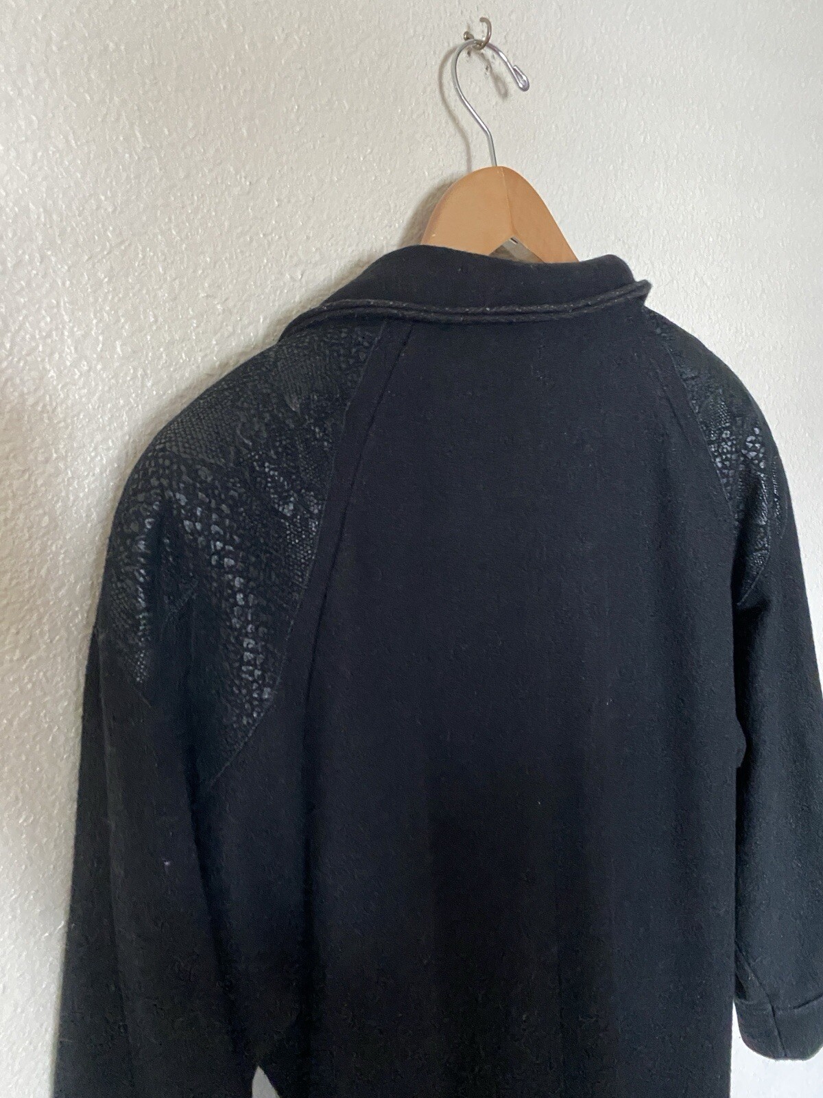 Vintage ILGWU Int Ladies Garment Workers Union Karizma Coat Snake Leather Sz 11