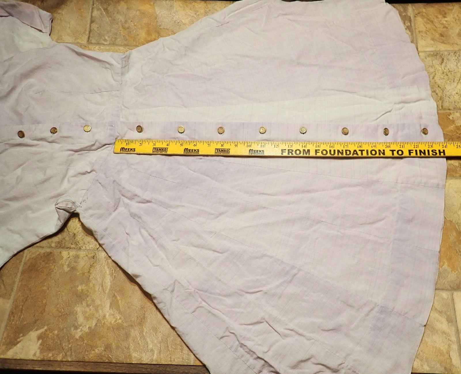 Vintage 80s Lavender Linen Blend Shirt Dress (S) Dolman Sleeve V-Neck Flare Midi