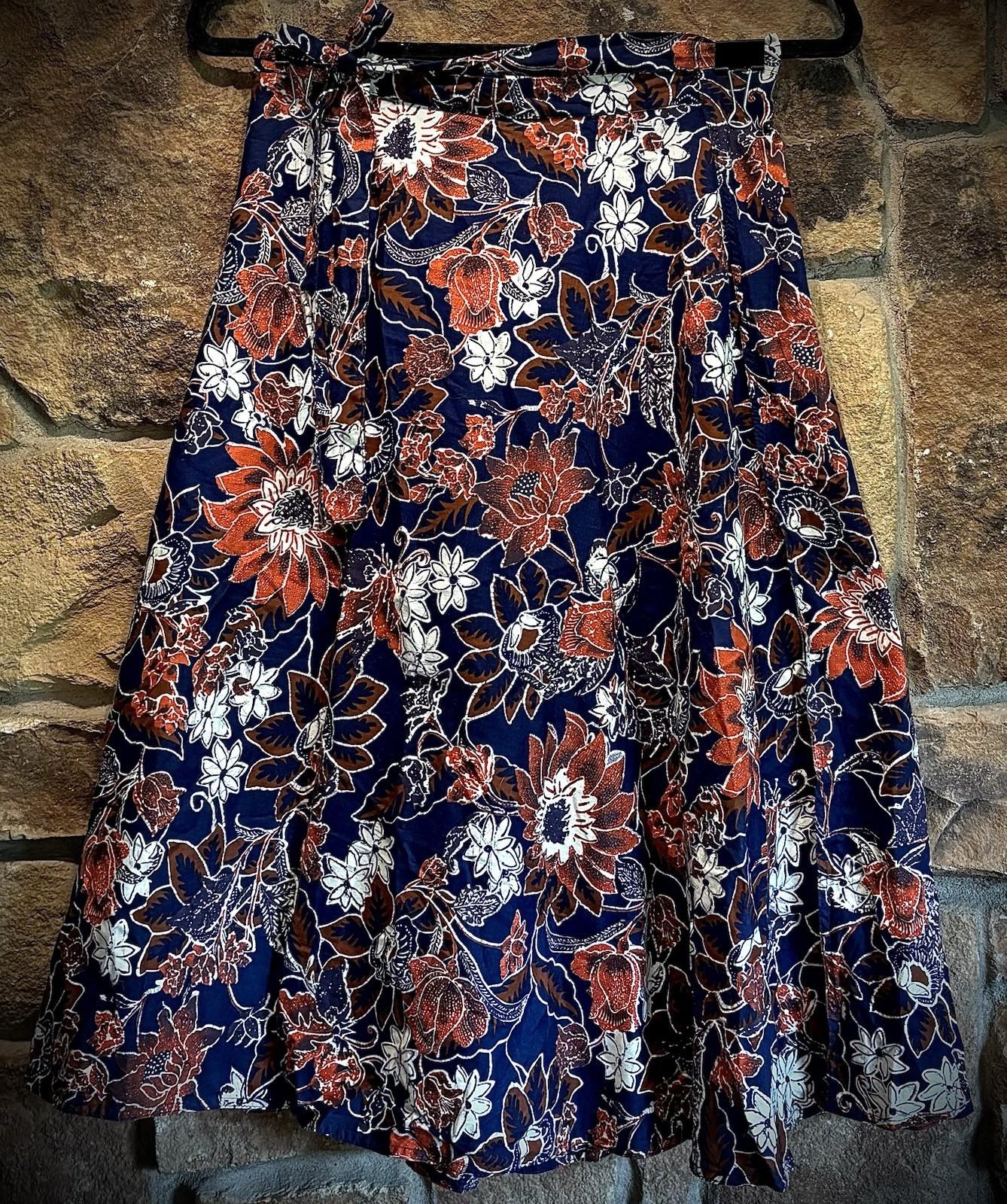 RARE! Vintage 1970’s Mr Hank Wrap Skirt, Womens Size L, Back Pocket