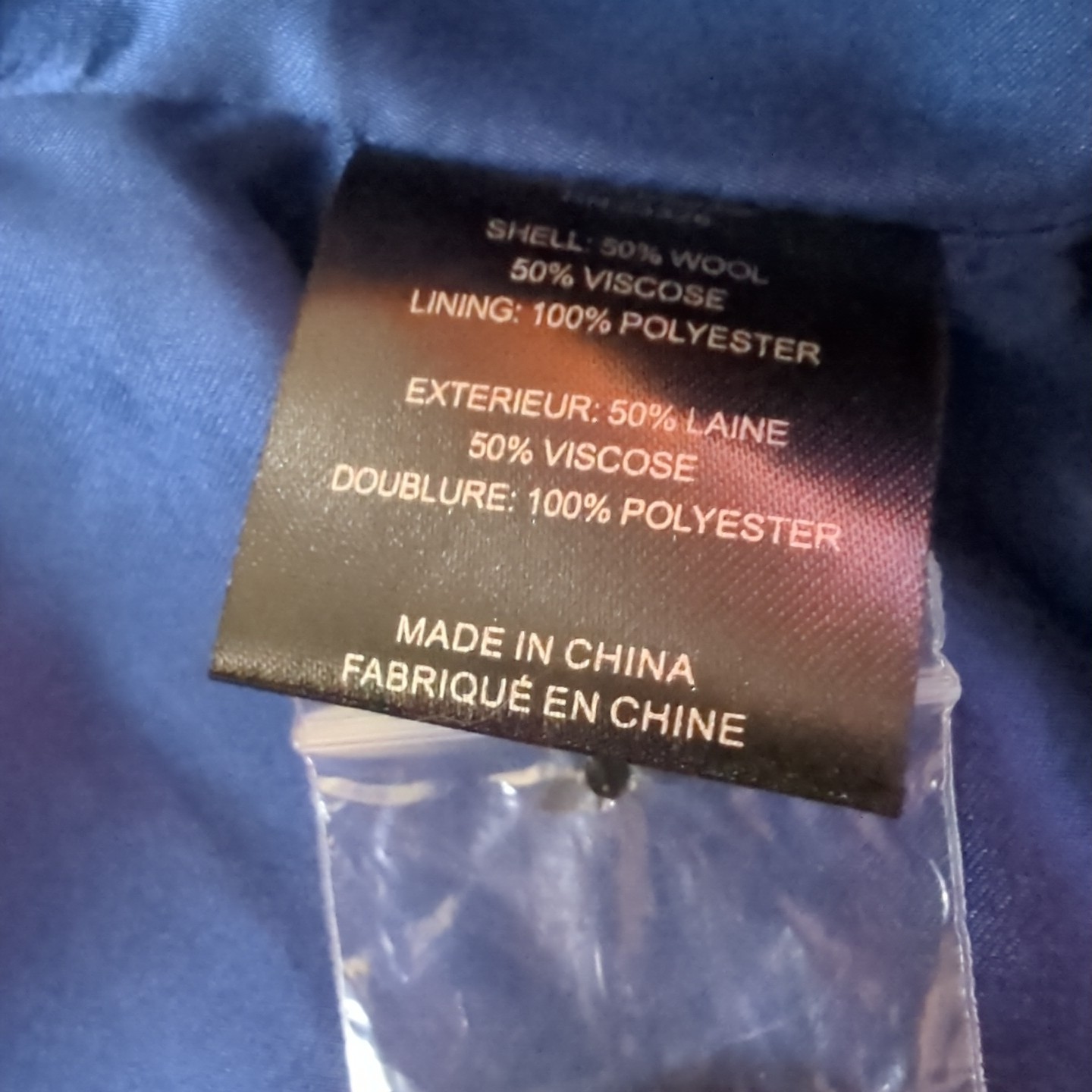 Forecaster Of Boston Coat Blue Wool-Blend Vintage Style Womens Dark Size 18