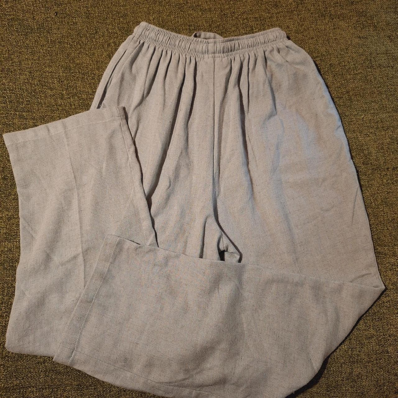 Vintage 80s Erin London Light Mint Green Pants, Size M