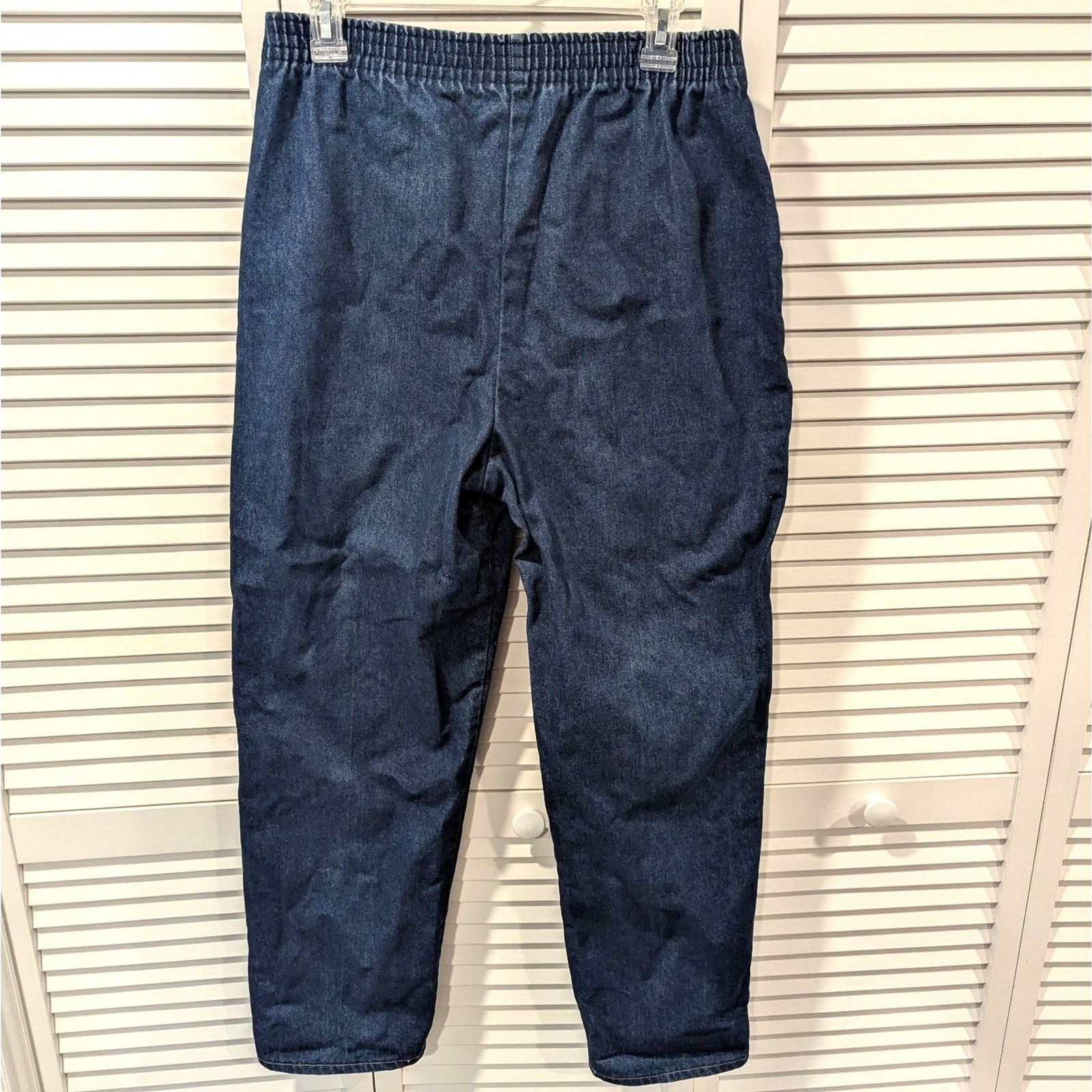 Vtg 70s High Waist Mom Jeans Medium Wash Patch Pocket Sz 16 Normcore Heritage