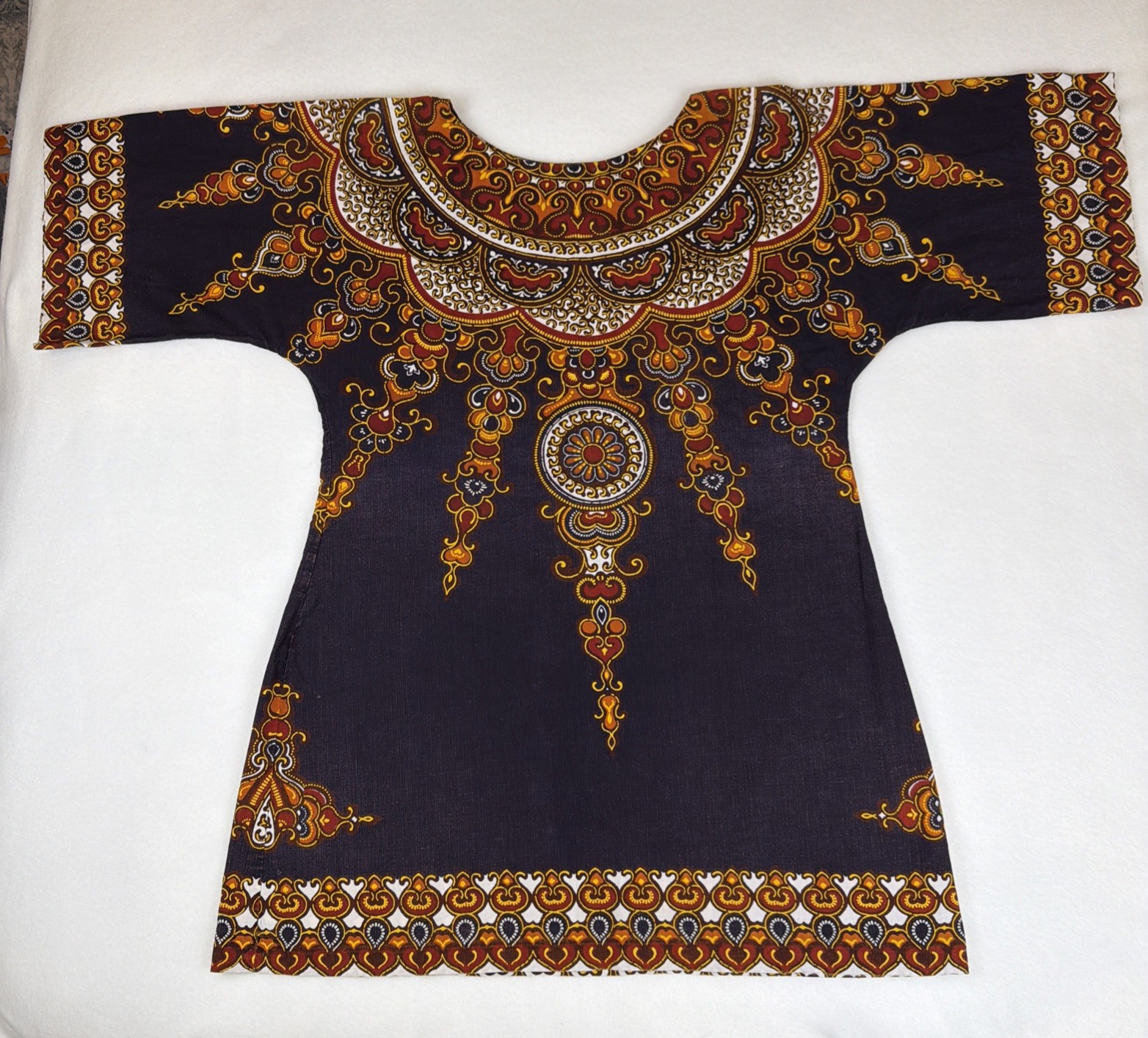 Vintage Isabel’s Key West FL Mini Shift Dress Retro Mod Boho Print S/M