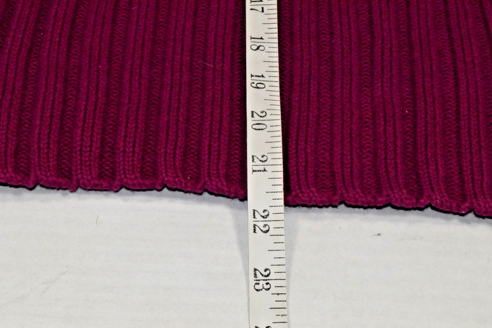Vintage St Johns Bay Sweater Top Size M 90s Fuchsia Pink Ribbed Cotton