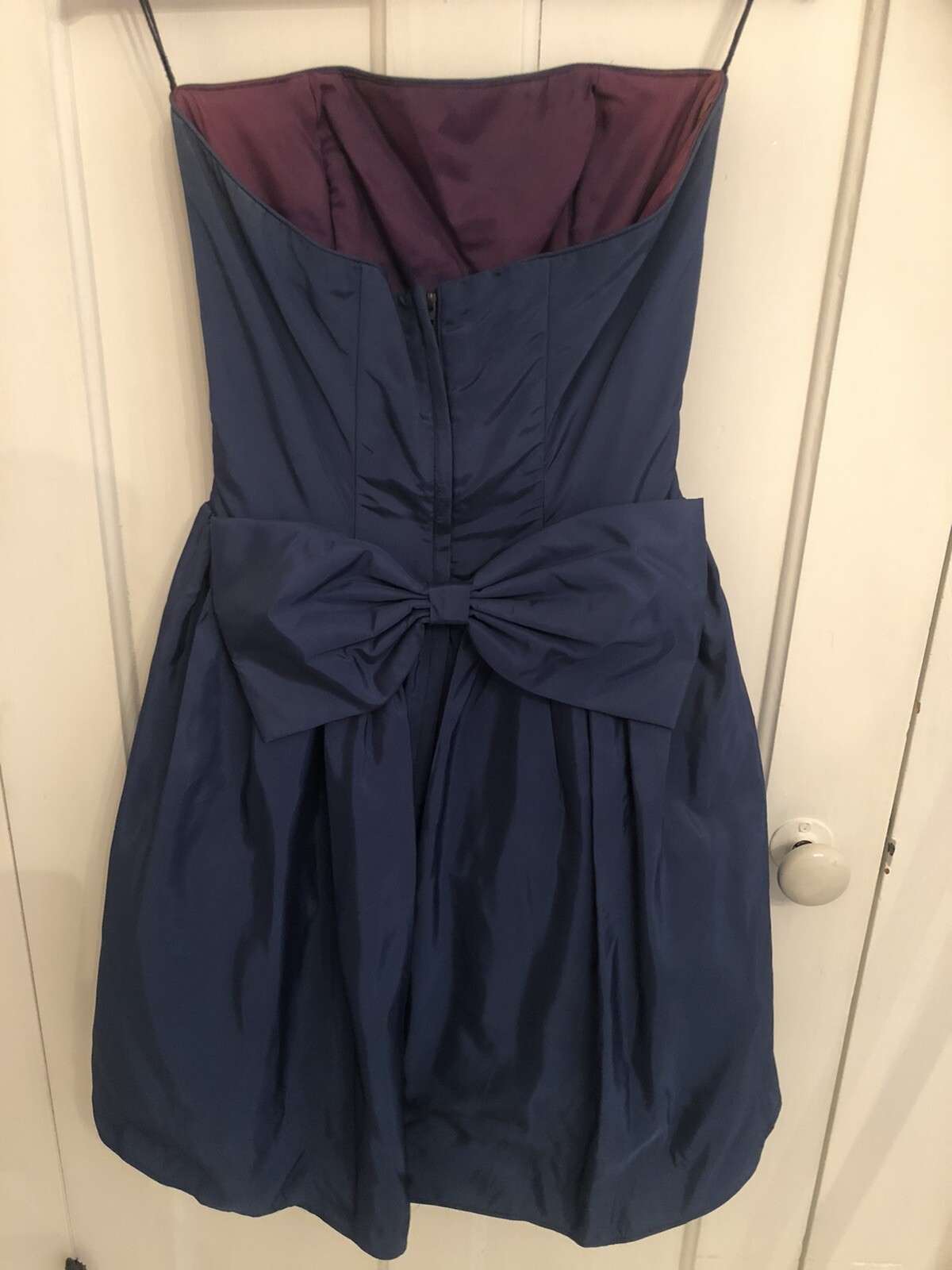 Vintage Gunne Sax By Jessica McClintock Women Sequins Bow Mini Dress 5/6 Taffeta