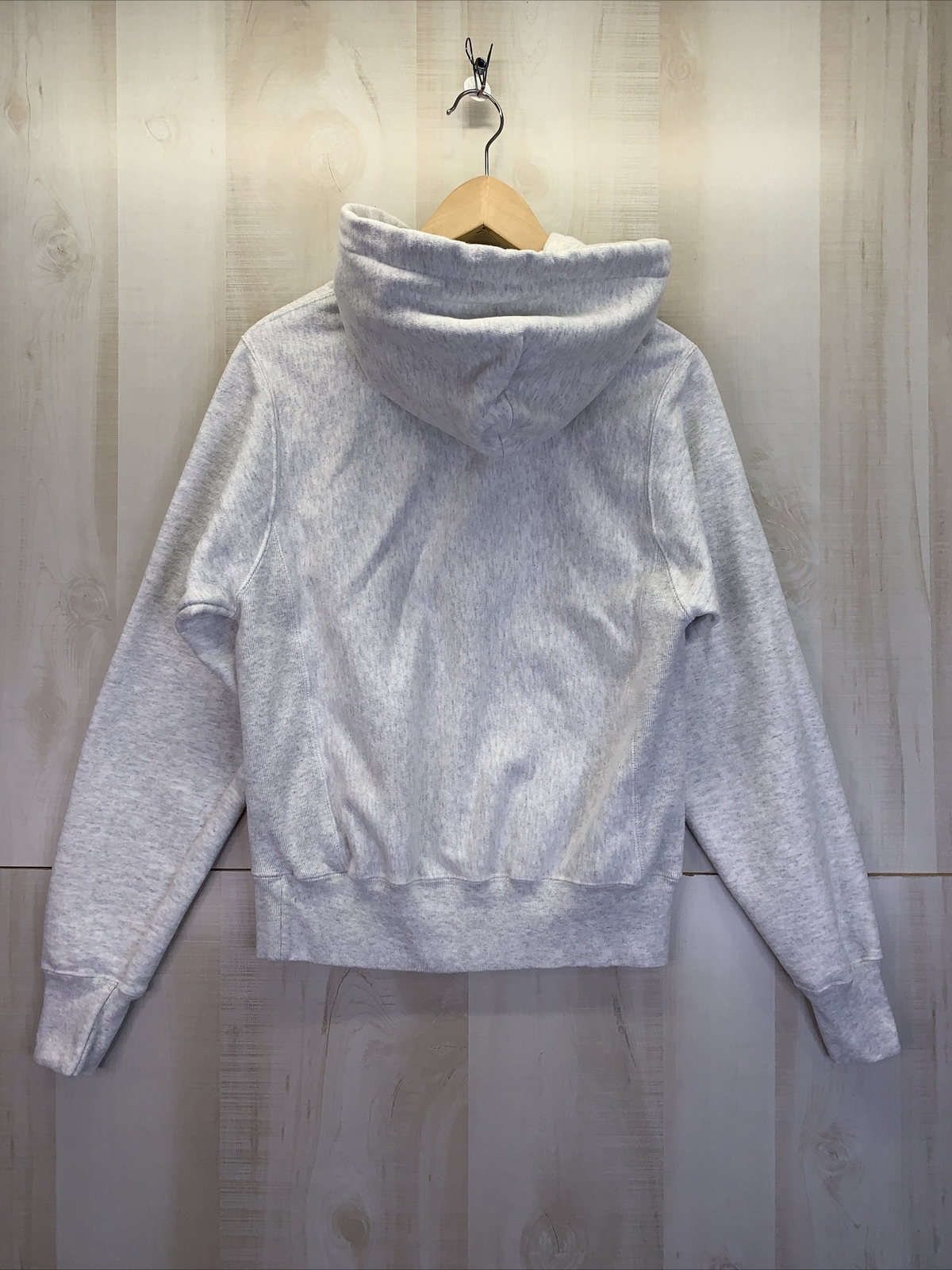 Vintage Champion Reverse Weave Heather Grey Hoodie Mens/Womens XS-8586