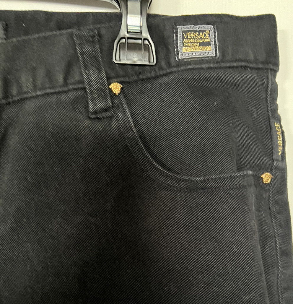 VERSACE Jeans Couture Vintage Jeans Black Size 36X29 Piecen 978411