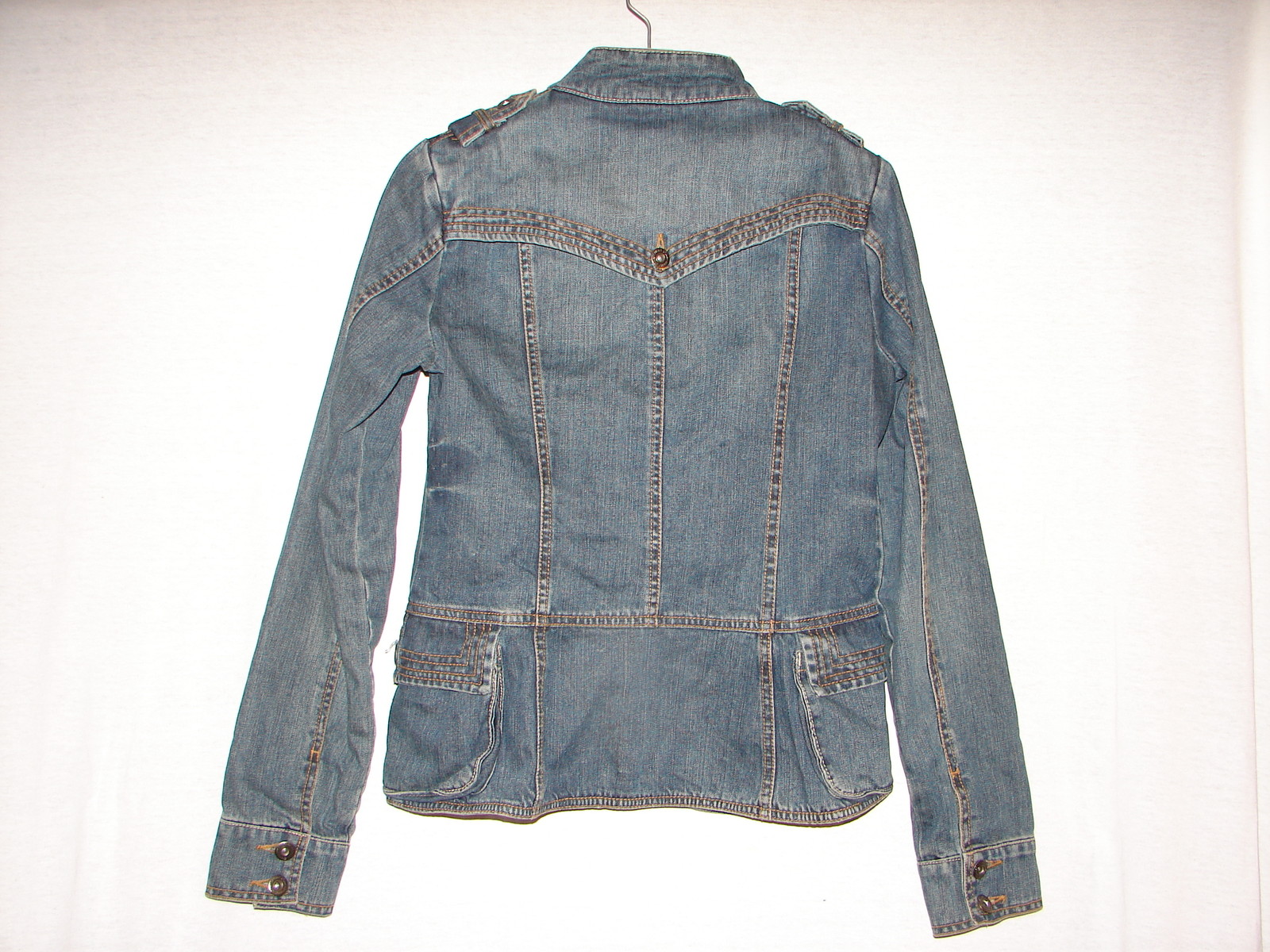 Vintage Blue Asphalt Denim Jean Jacket Coat Size Medium with 6 buttons