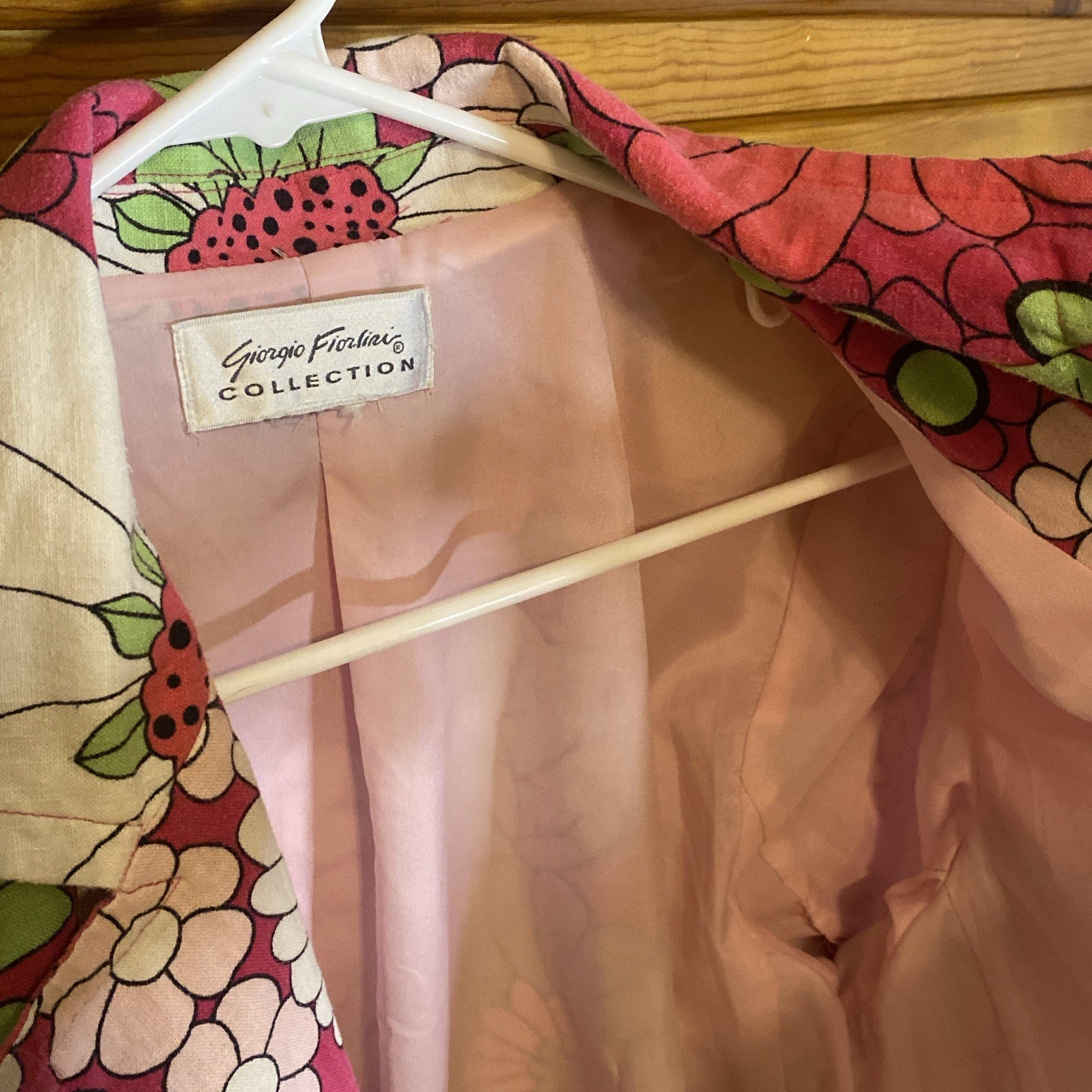 Vintage Giorgio Fiorlini Collection Womens Floral Blazer Sz L Geek Grannycore