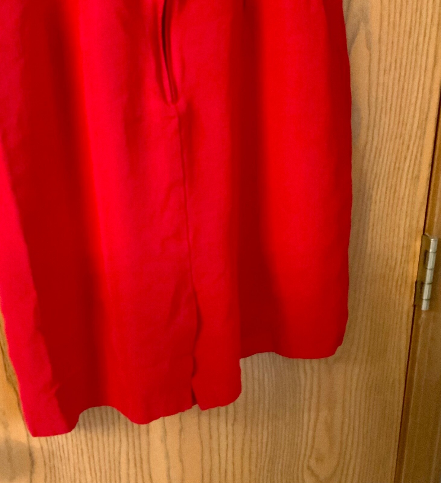 VINTAGE 90’S BE SMART SHORT RED PARTY DRESS BODICE BOW ACCENT REAR SLIT SIZE M