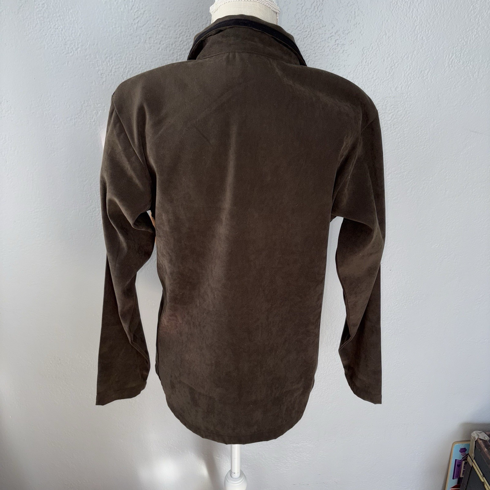 Vintage Noveau MondeGeometric Brown Western Style Jacket Size Medium
