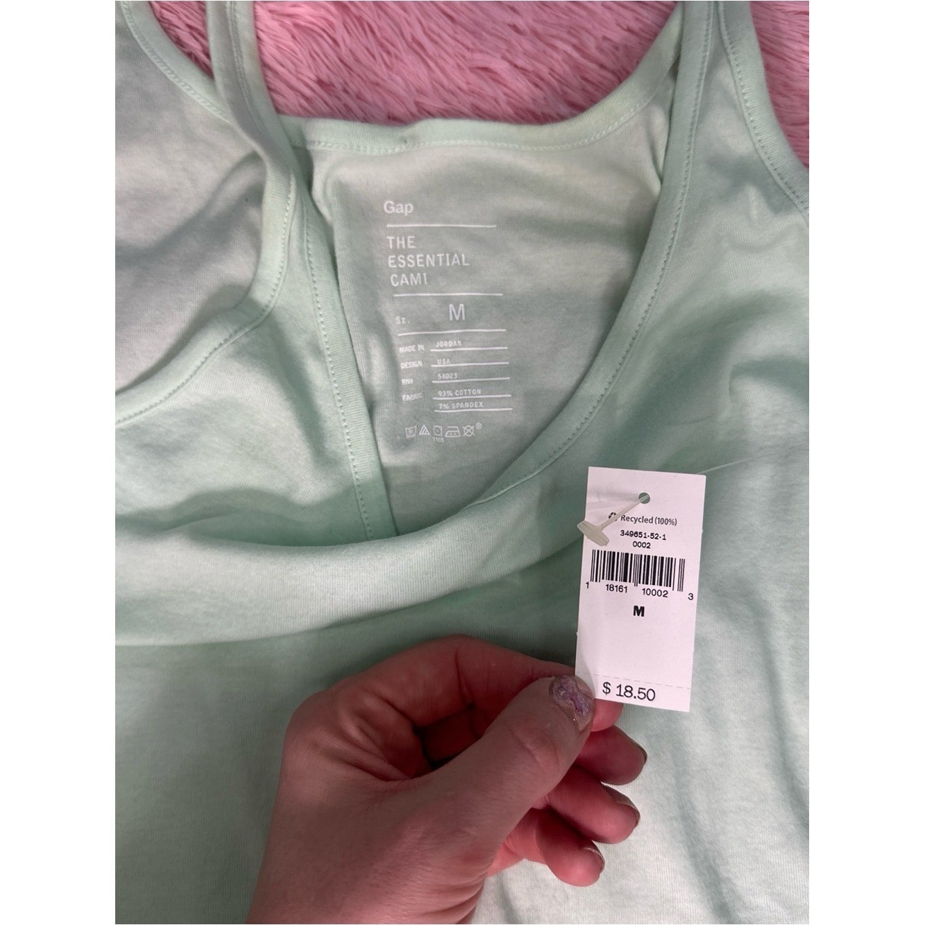 Y2K Vintage 2013 NWT Essential Cami Scoop Neck Tank Top – Mint Green