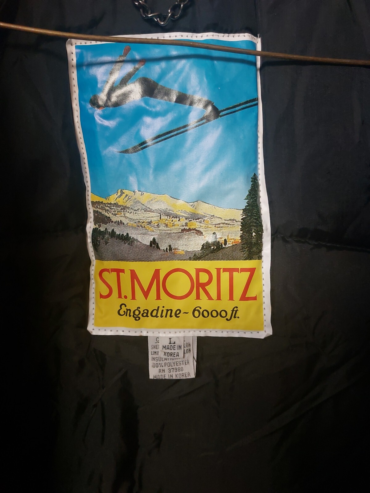 Vintage St. Moritz Coat Jacket Engadine-6000 ft Ski-Wear Snow.