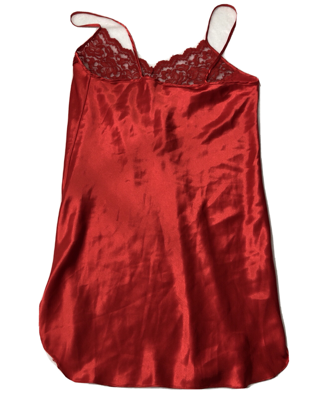 Womens Romance Du Jour California Inc Red Vintage Lingerie Teddy Gown large