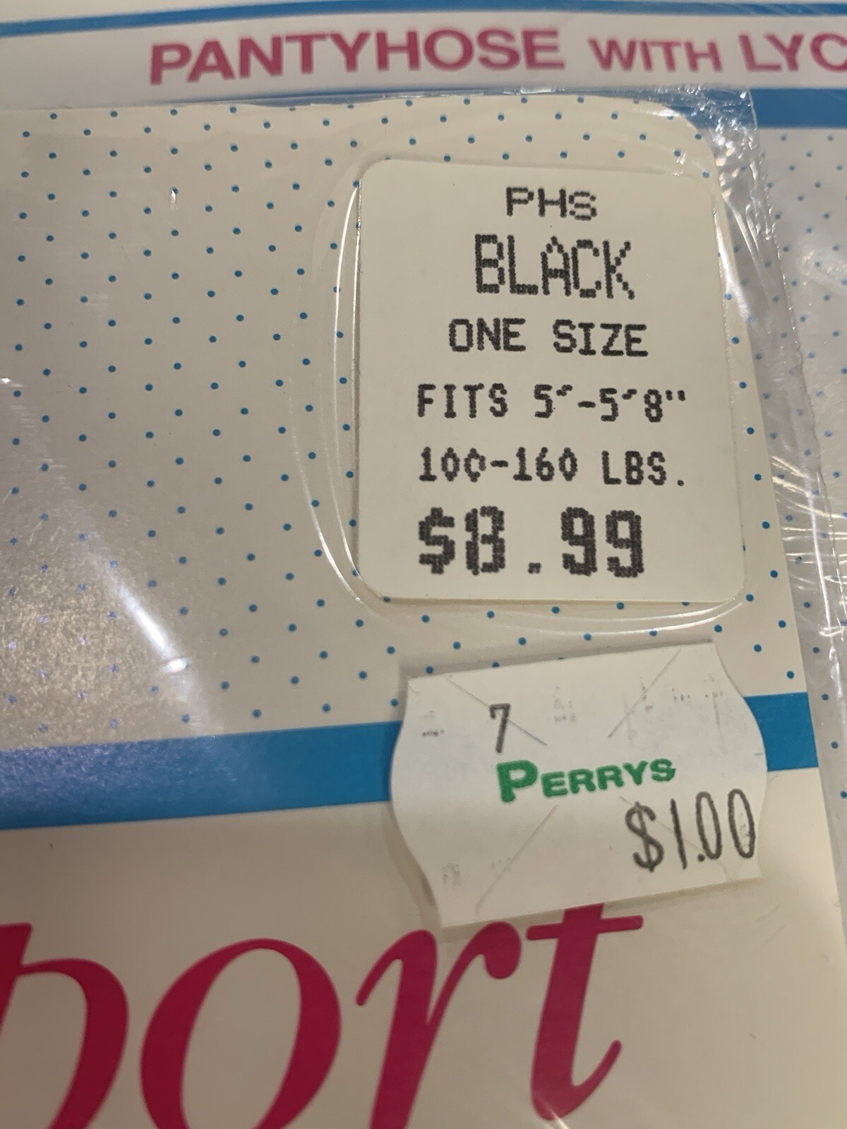 Vtg Sheer Support Pantyhose Black/Off Black/Coffee 3 Pkgs Lycra/Nylon One Sz