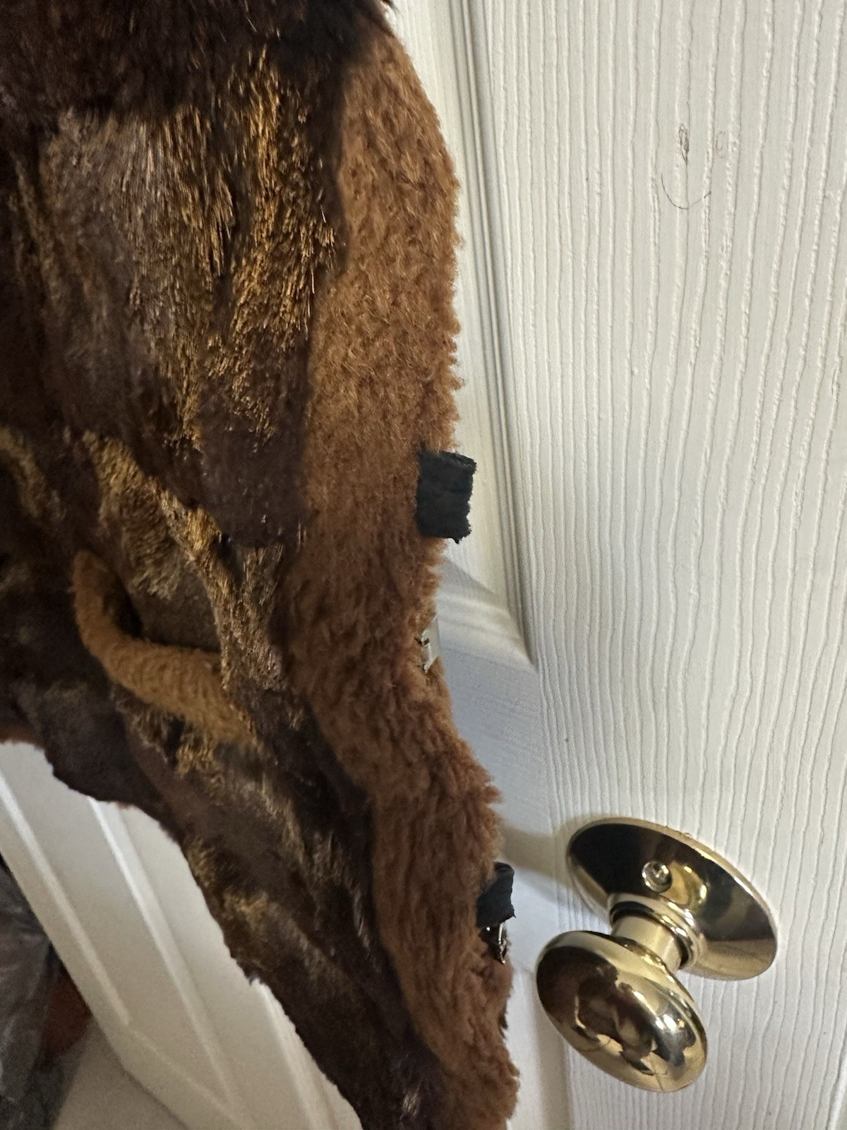 Vintage Autumn Haze Brand Emba Natural Brown Mink Fur Vest Pockets L/XL