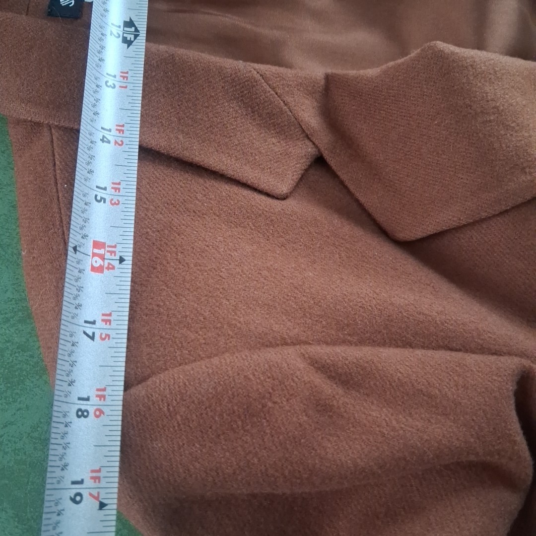 Vintage Savannah 100% Pure Wool Blazer – Rust Brown – Size 12