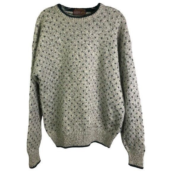Authentic Issue Sweater L Birdseye Preppy Academic Outdoorsy Gandpa Minimalist