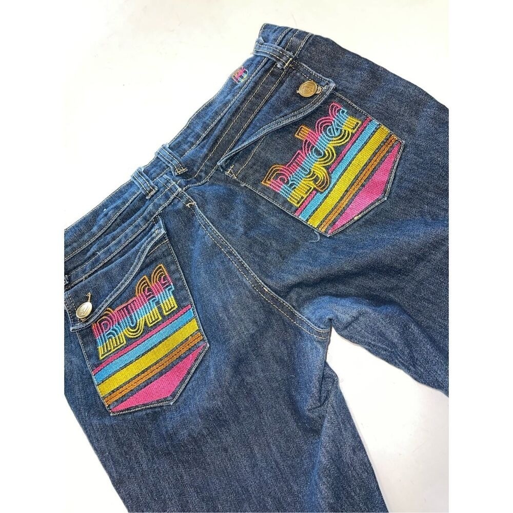 Vintage Ruff Ryders DMX Sz 7/8 Jean Shorts 90s Y2K Rap Hip Hop Streetwear Denim