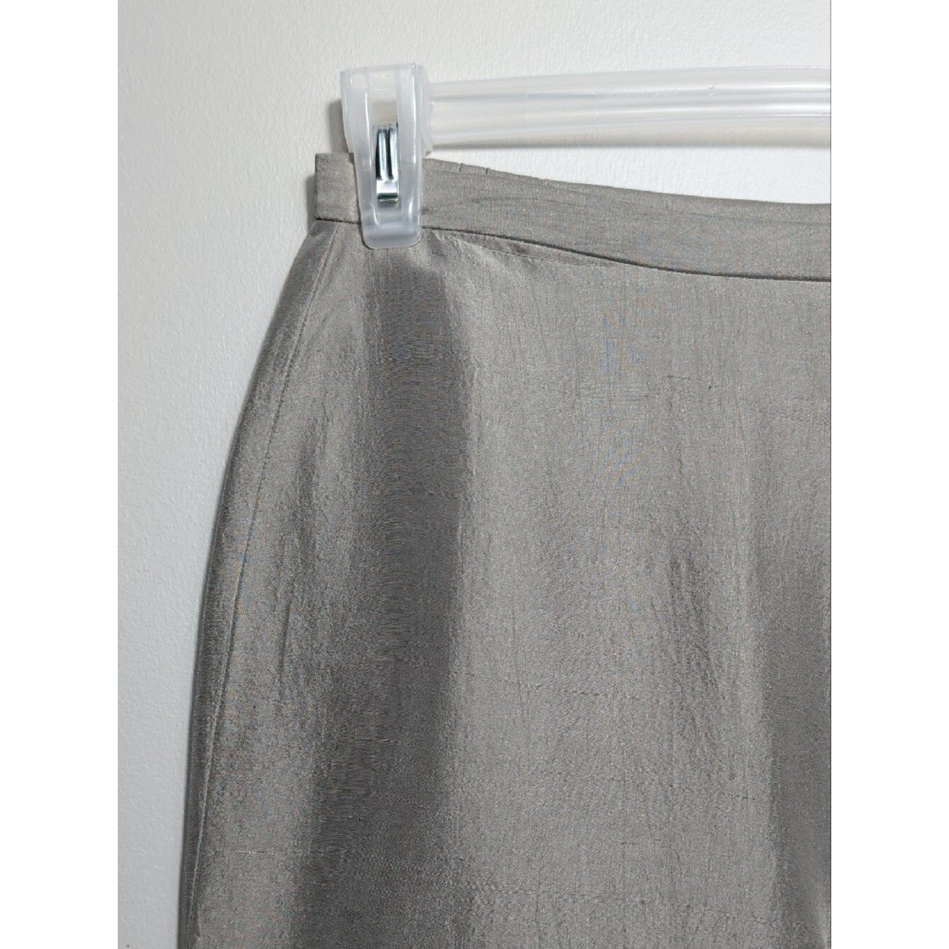 Vintage 90s Eileen Fisher Wide Leg Silk Pants Taupe NWT Small Old Money Luxury