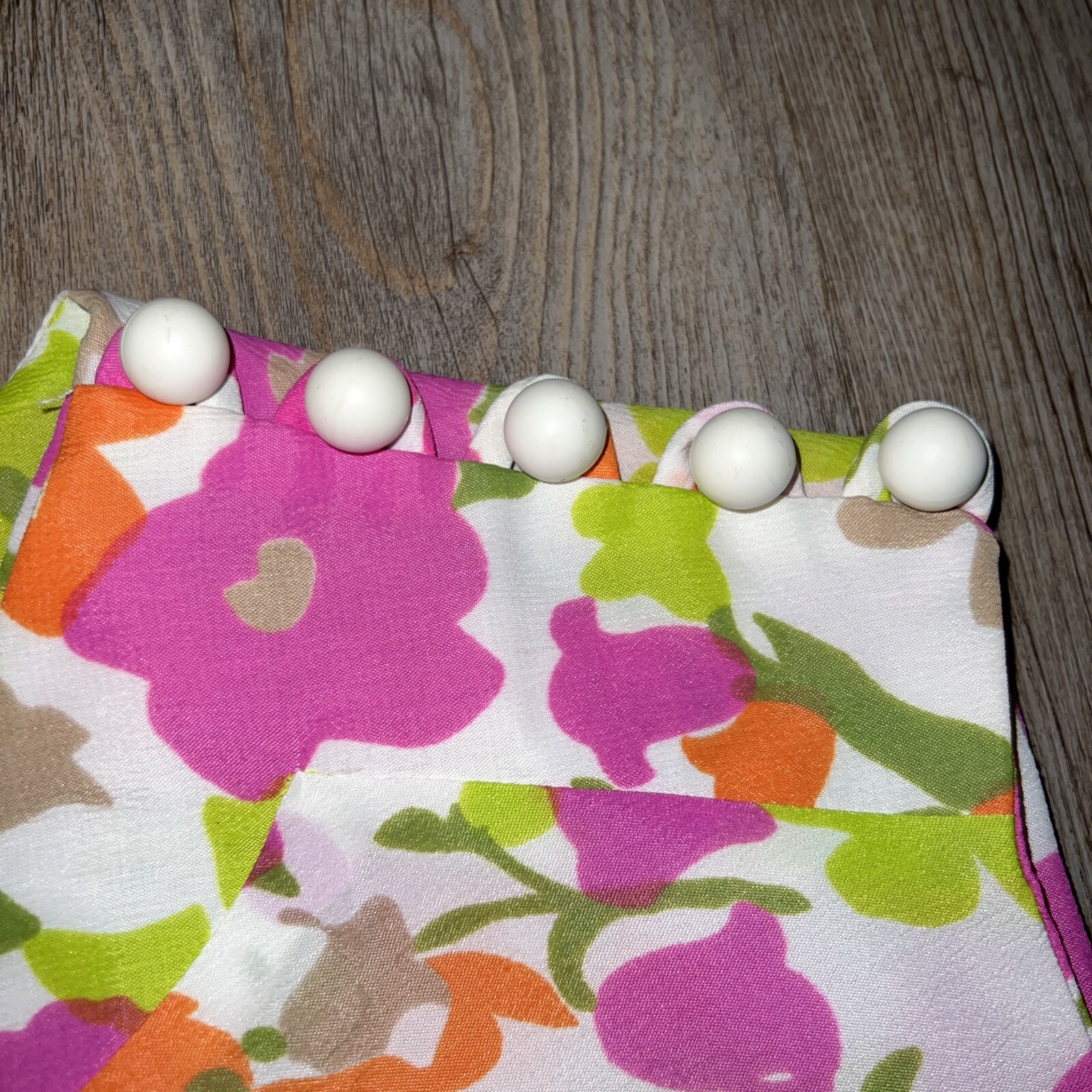 Vintage 1960s Dress Flower Power Neon Floral Mod Go Go Mini 60s Hippie Mint Cond