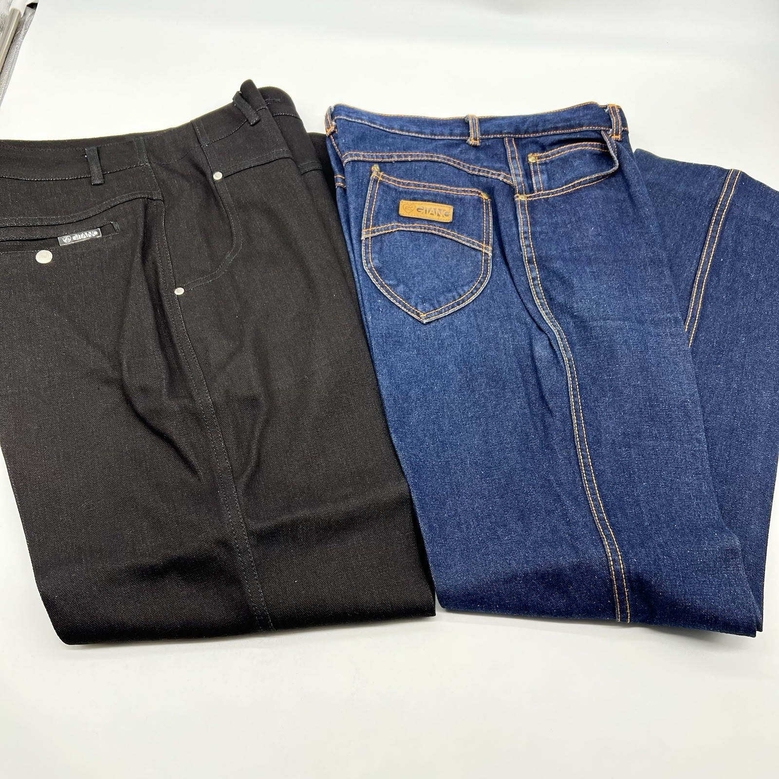 VTG Lot of 2 70’s Women’s 1970s P.S. Gitano Jeans High Rise Dark Wash Sz 14-NOS
