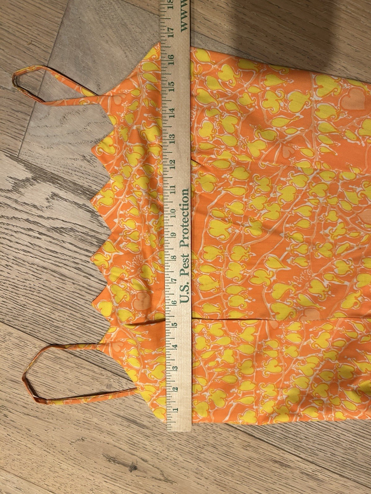 Vintage 1960’s Lilly Pulitzer Dress Women’s Orange Yellow Novelty Print Aline