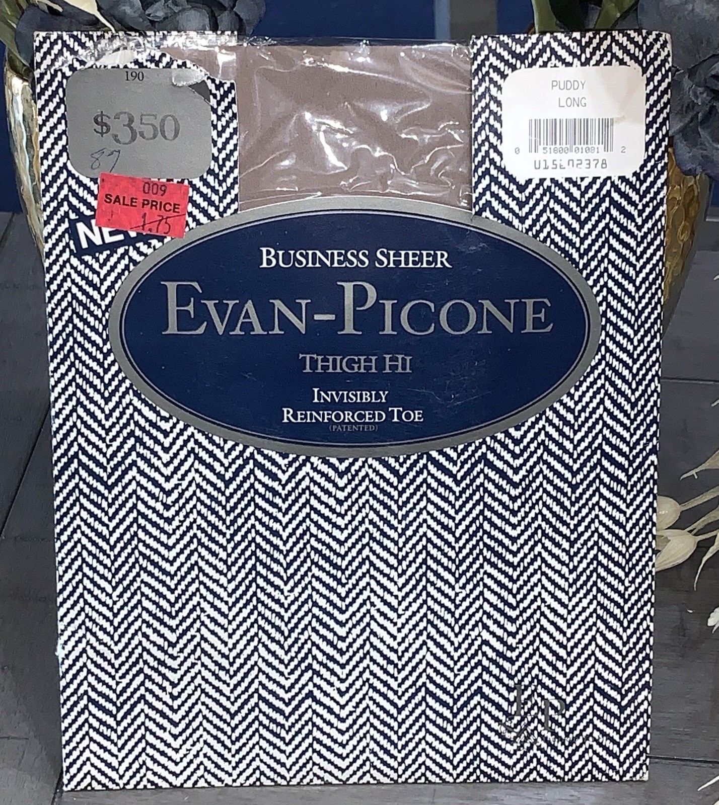 B7 VINTAGE EVAN-PICONE PUDDY LONG THIGH HI STOCKINGS STYLE 190 BUSINESS SHEER