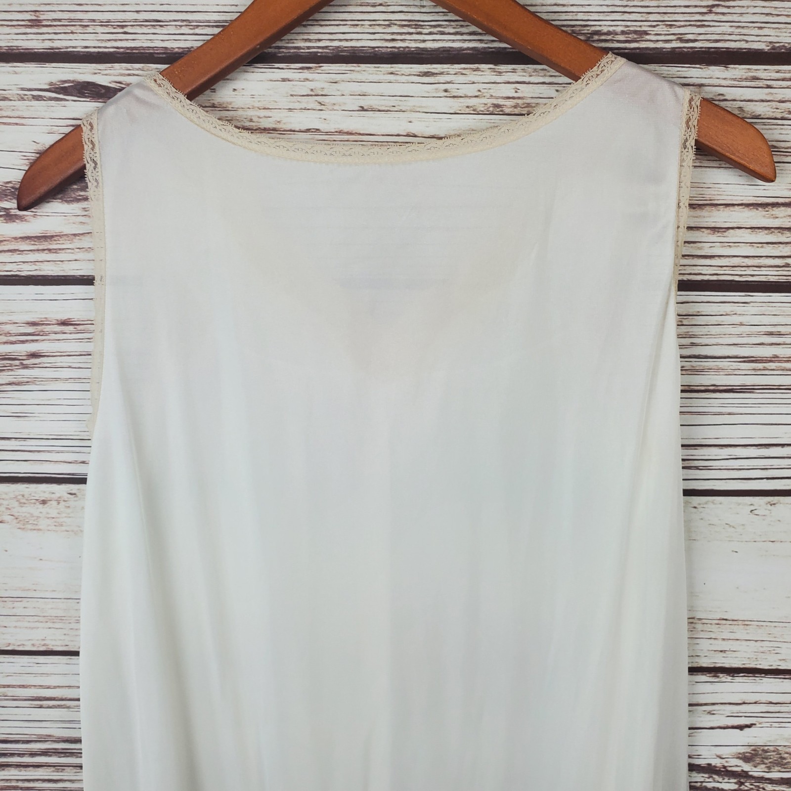 Jcpenny Womens Medium Vintage Nylon Semi Sheer Nightgown Gown