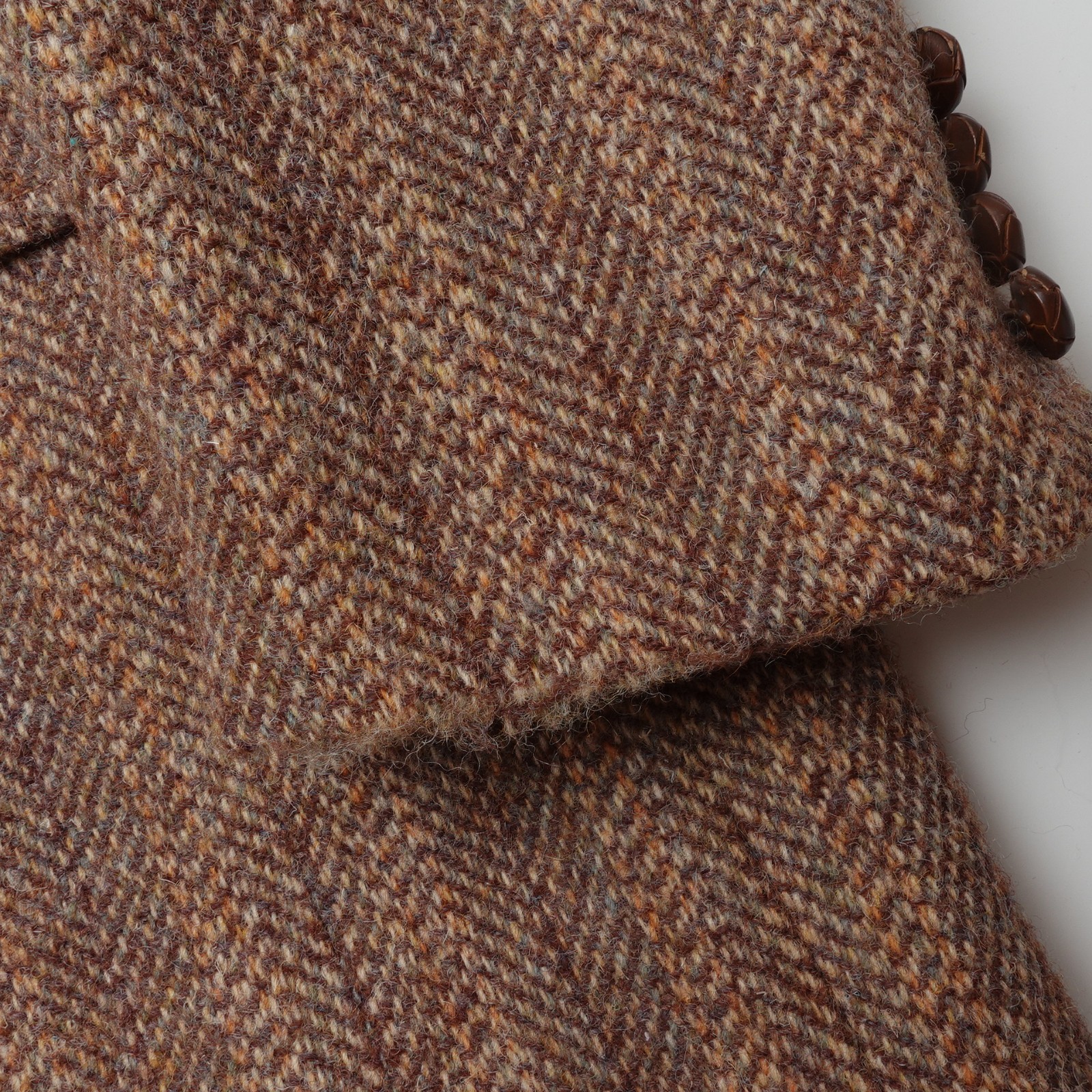 Harris Tweed Blazer Land’s End Charter Collection Herringbone Wool Jacket 42 R