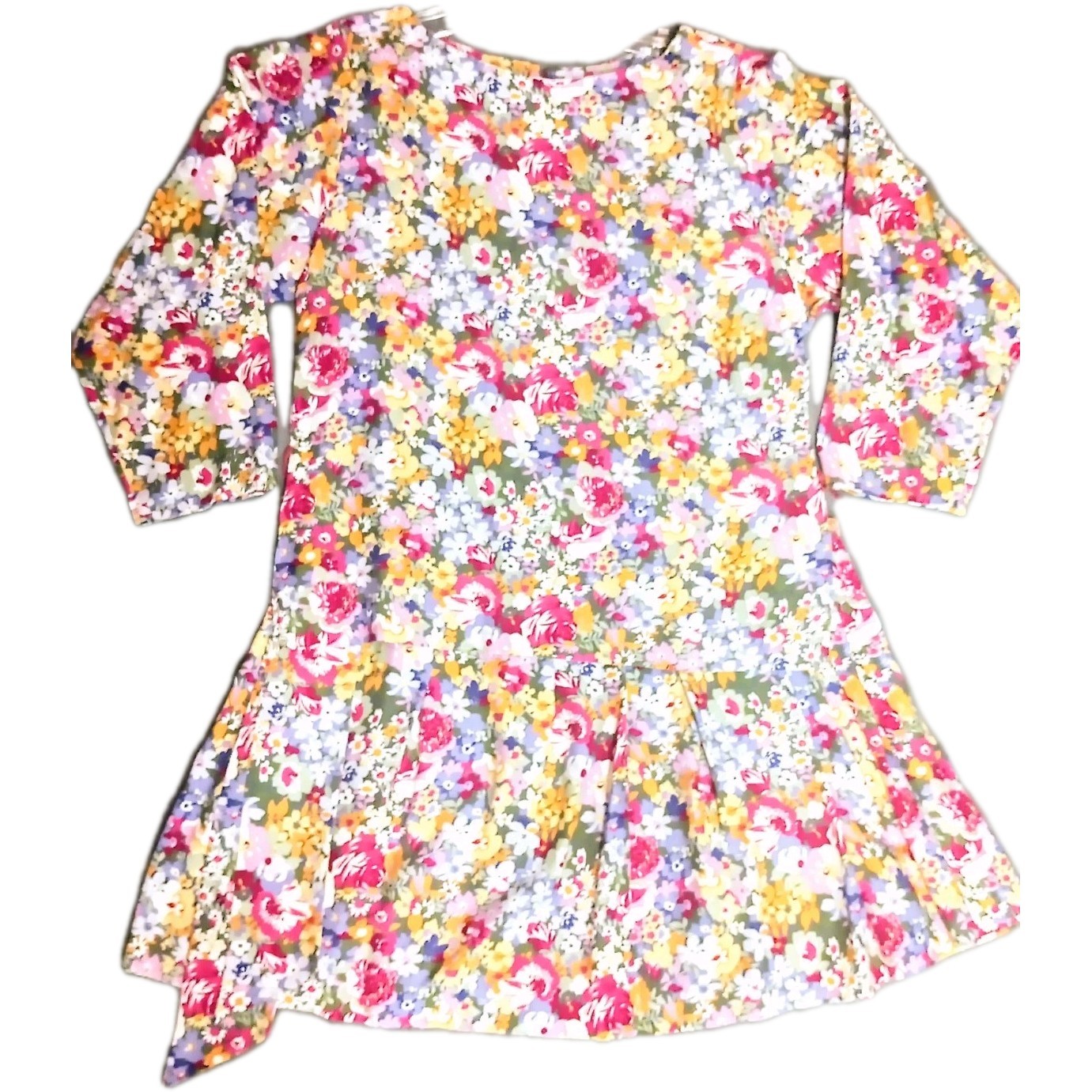 Vintage Wilroy Traveller Brownstone Floral Dress 3-Piece Outfit Sz 8 Free Ship