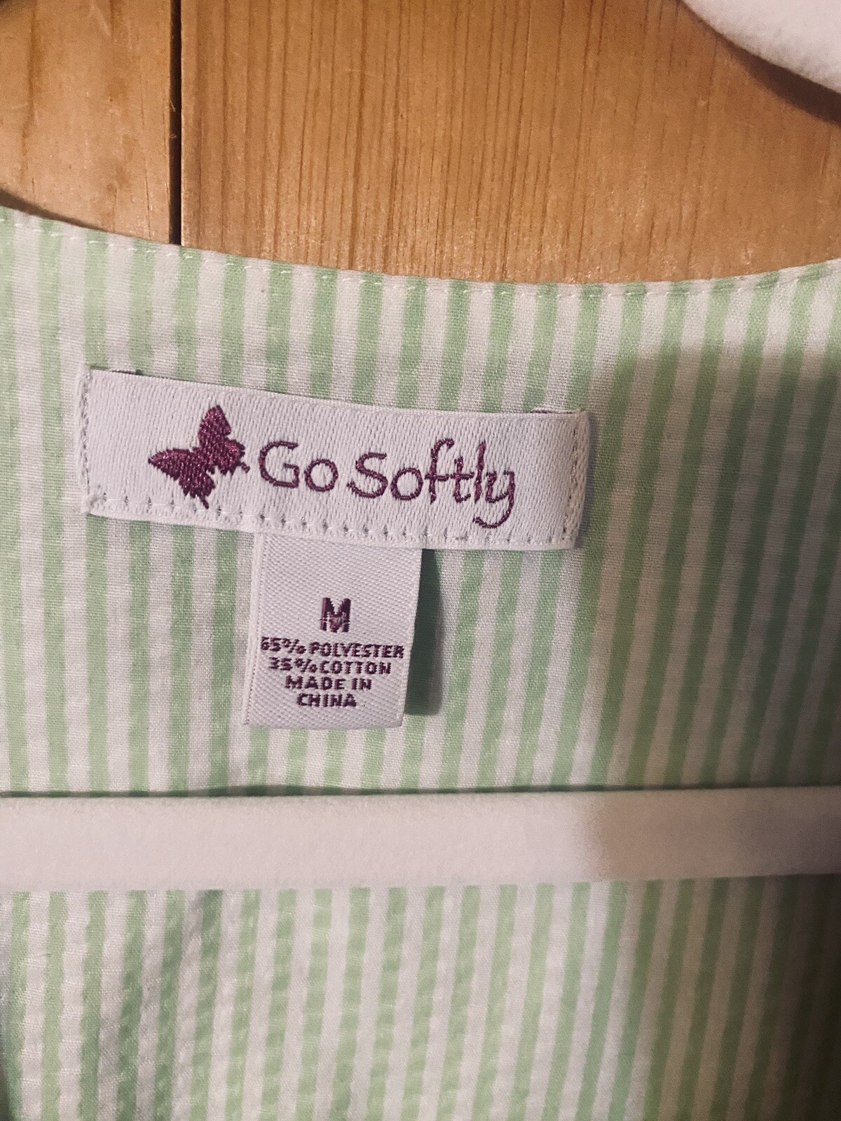 Go Softly April Robes Multi-Colored Pastel Patio Nightgown Country MEDIUM EUC