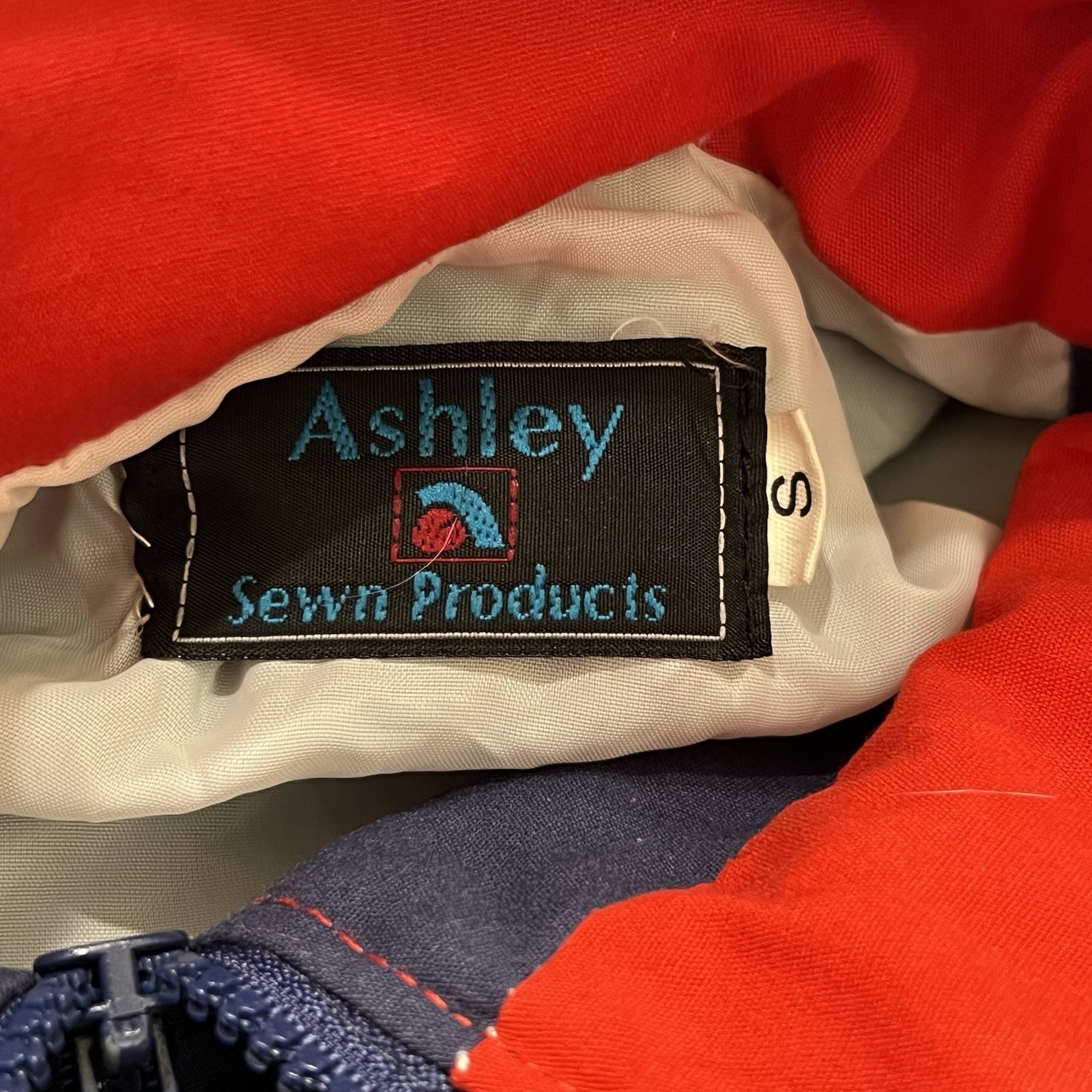 Vintage 1990s USA Flag Bomber Jacket Sz Medium Ashley Sewn Products