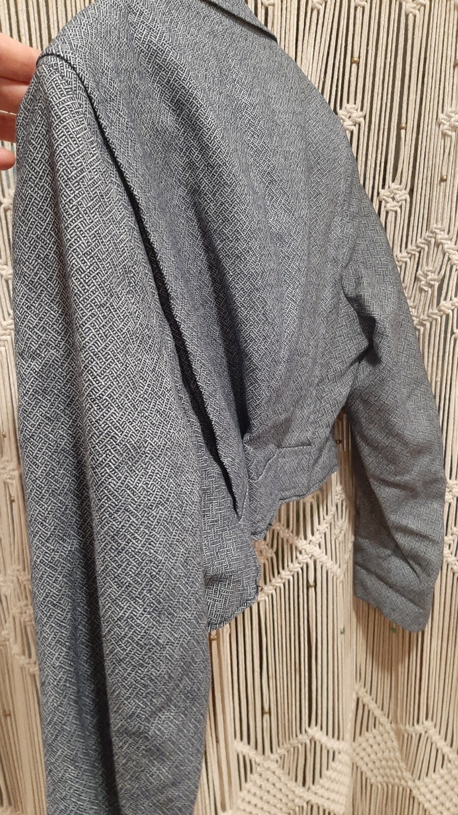 Vintage Tweed Cropped Blazer Bolero Altered Penneys Towncraft Jacket Sz 6-8