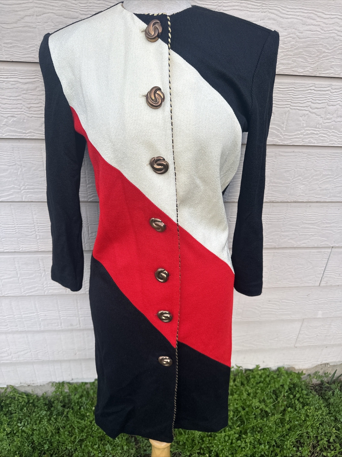 Jeffrey & Dara Vtg Women’s Sweater Dress Sz Small Cardigan Style 80s 90s