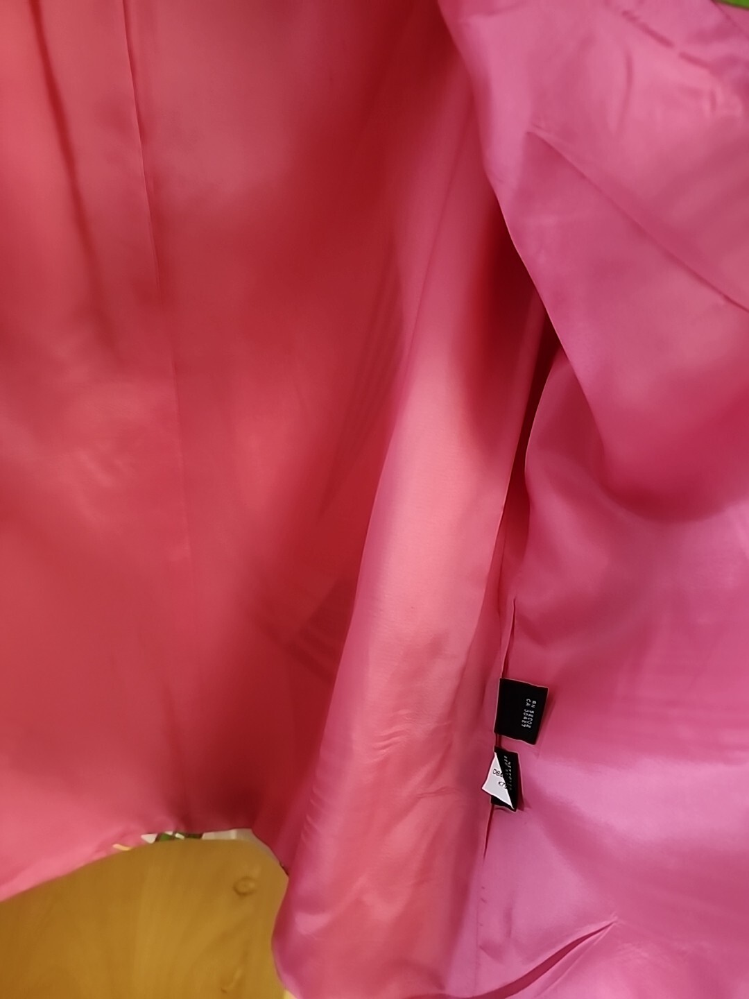 VTG Dana Buchman Blazer Sz10 Women’s Multi Color Coat Jacket Pink Lined Retro