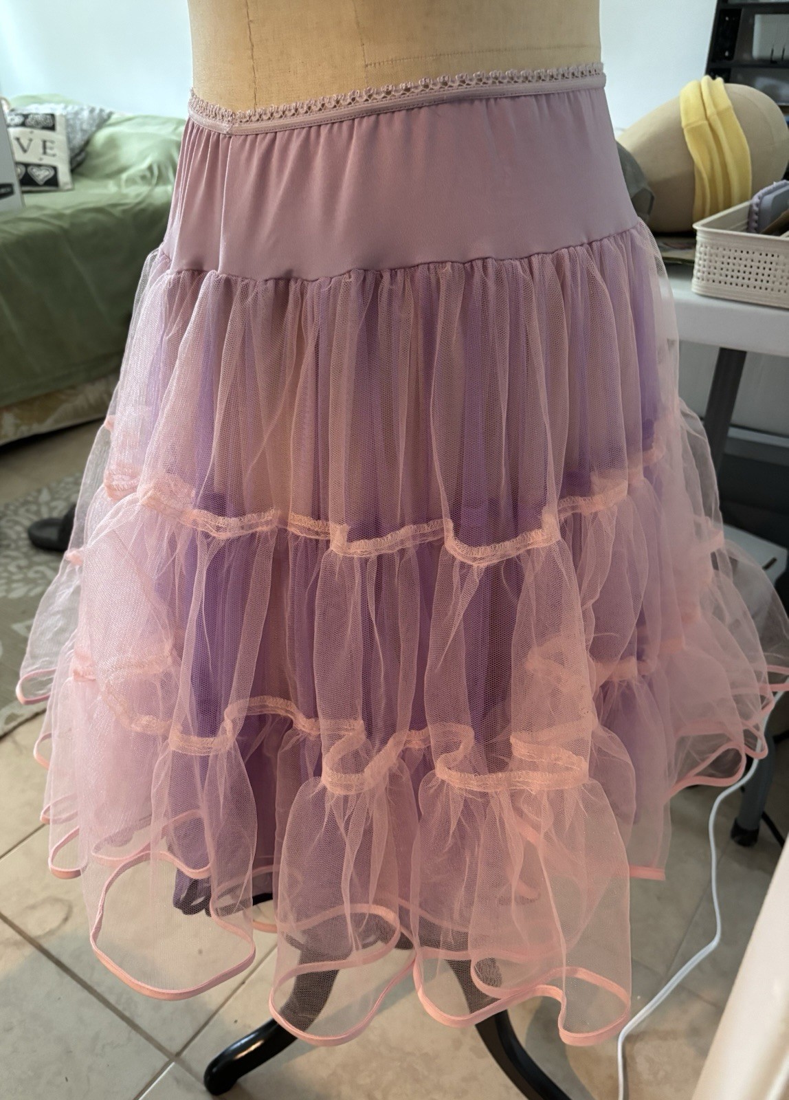 Calypso Christiane Celle Purple Pink Tulle Petticoat Skirt Princesscore sz 0