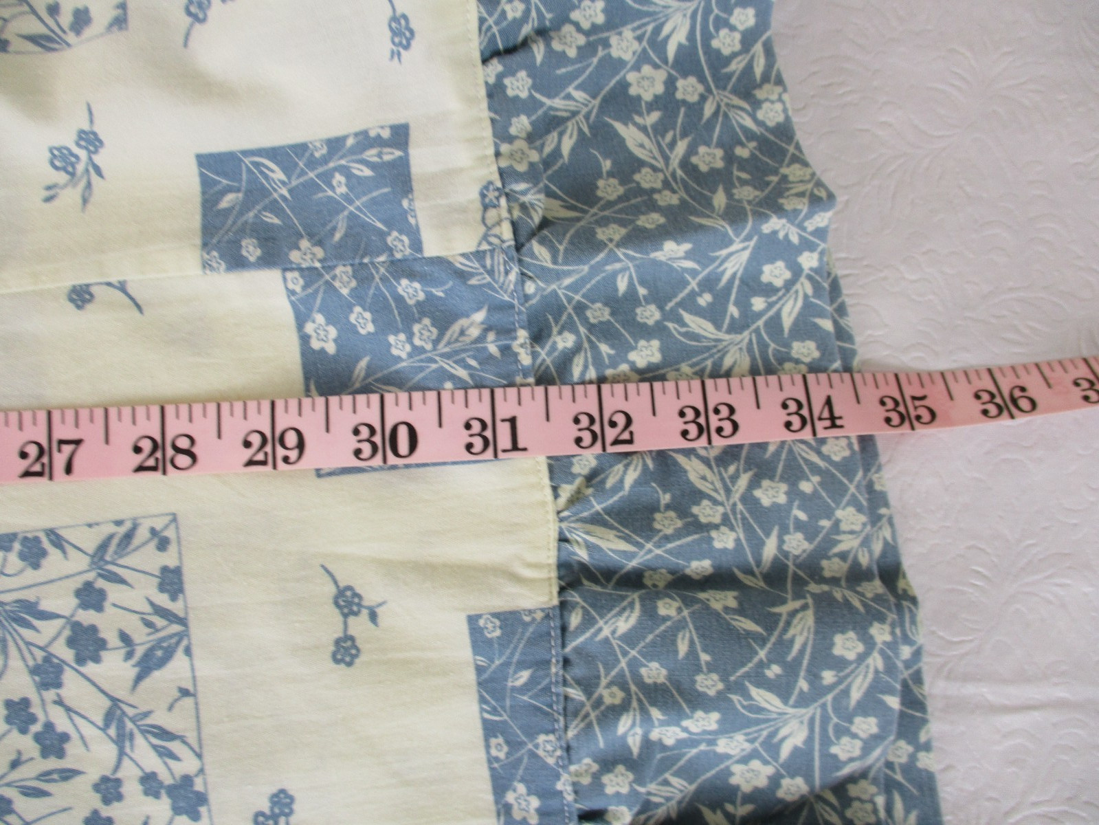 VTG 70’s Saks Fifth Avenue sz. M Maxi Skirt Blue Patchwork Boho Hippie Union