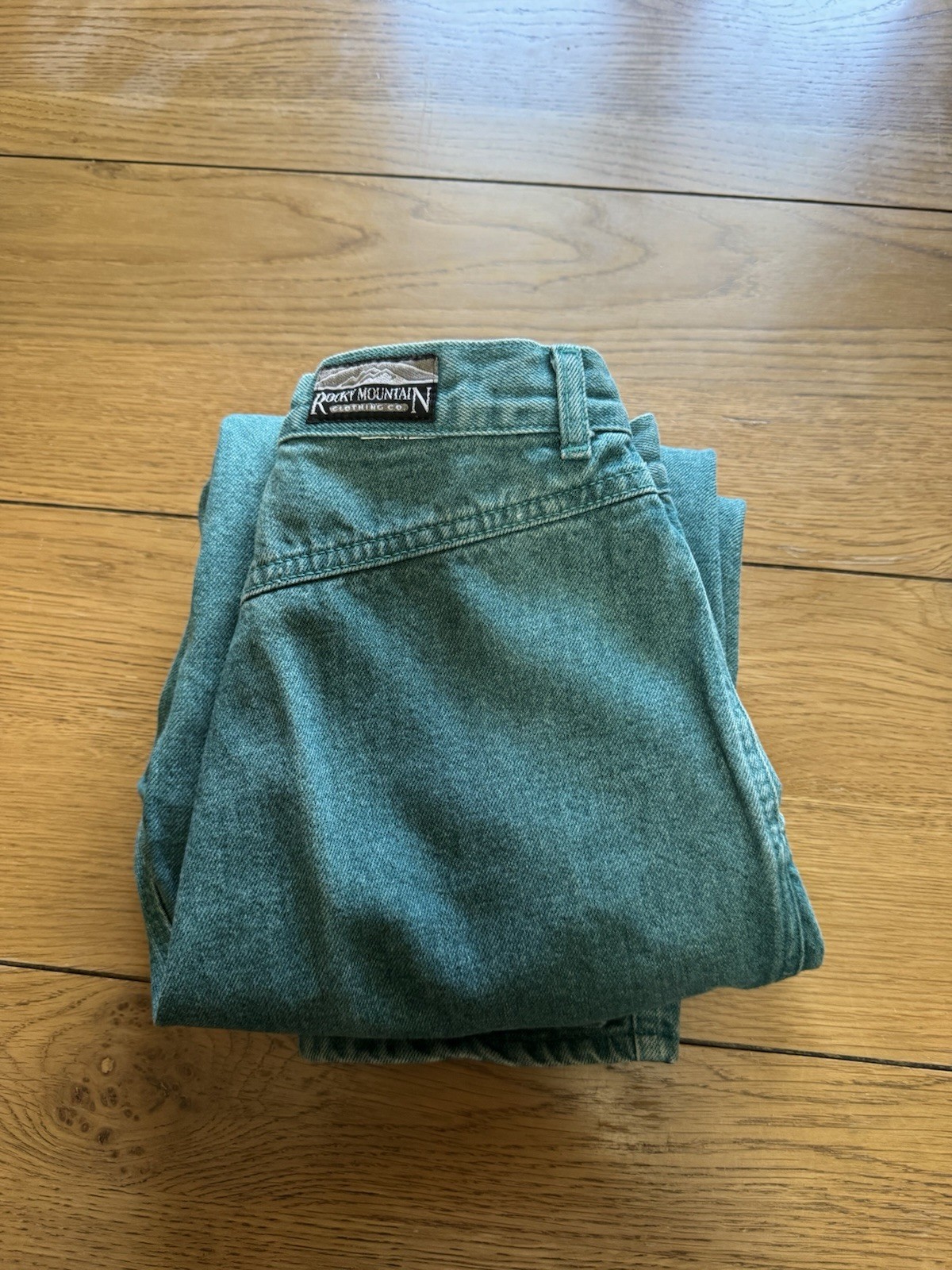 Rocky Mountain Jeans Teal Bareback Women 9/10 Vintage Mom Jeans Western Cowgirl