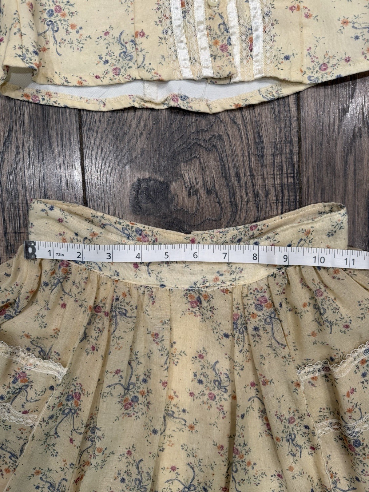 VTG Gunne Sax by Jessica McClintock Floral Prairie 2 Piece Set SZ 3 Cottagecore