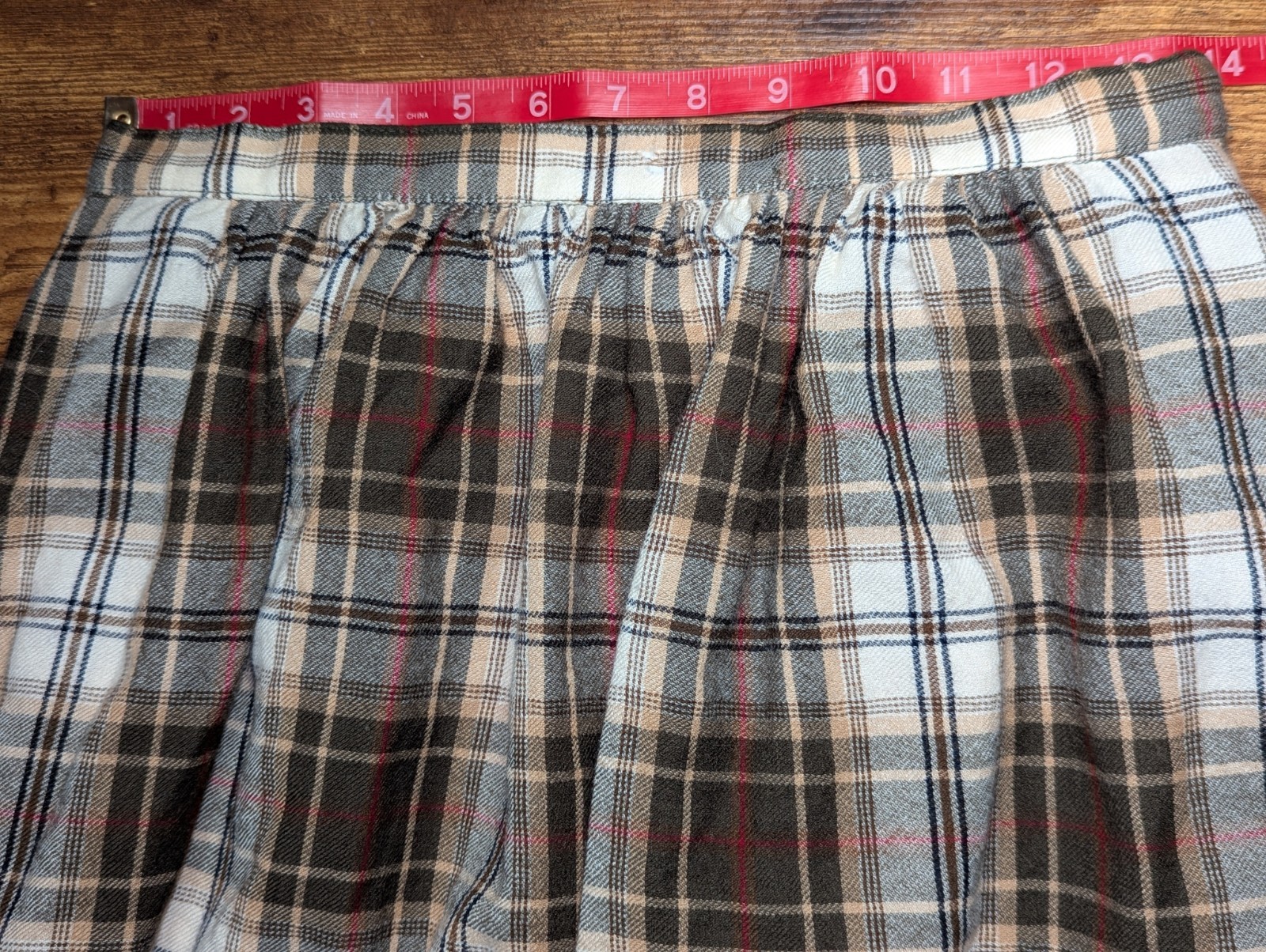 Vintage Harrod’s UK Wool Plaid Skirt Set Retro 60s 50s Academic Preppy