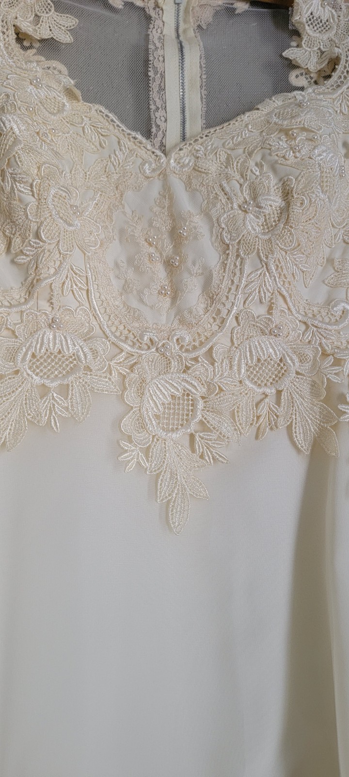 Vintage Victorian bridal Dress Praire Style Lace ivory wedding cottage core