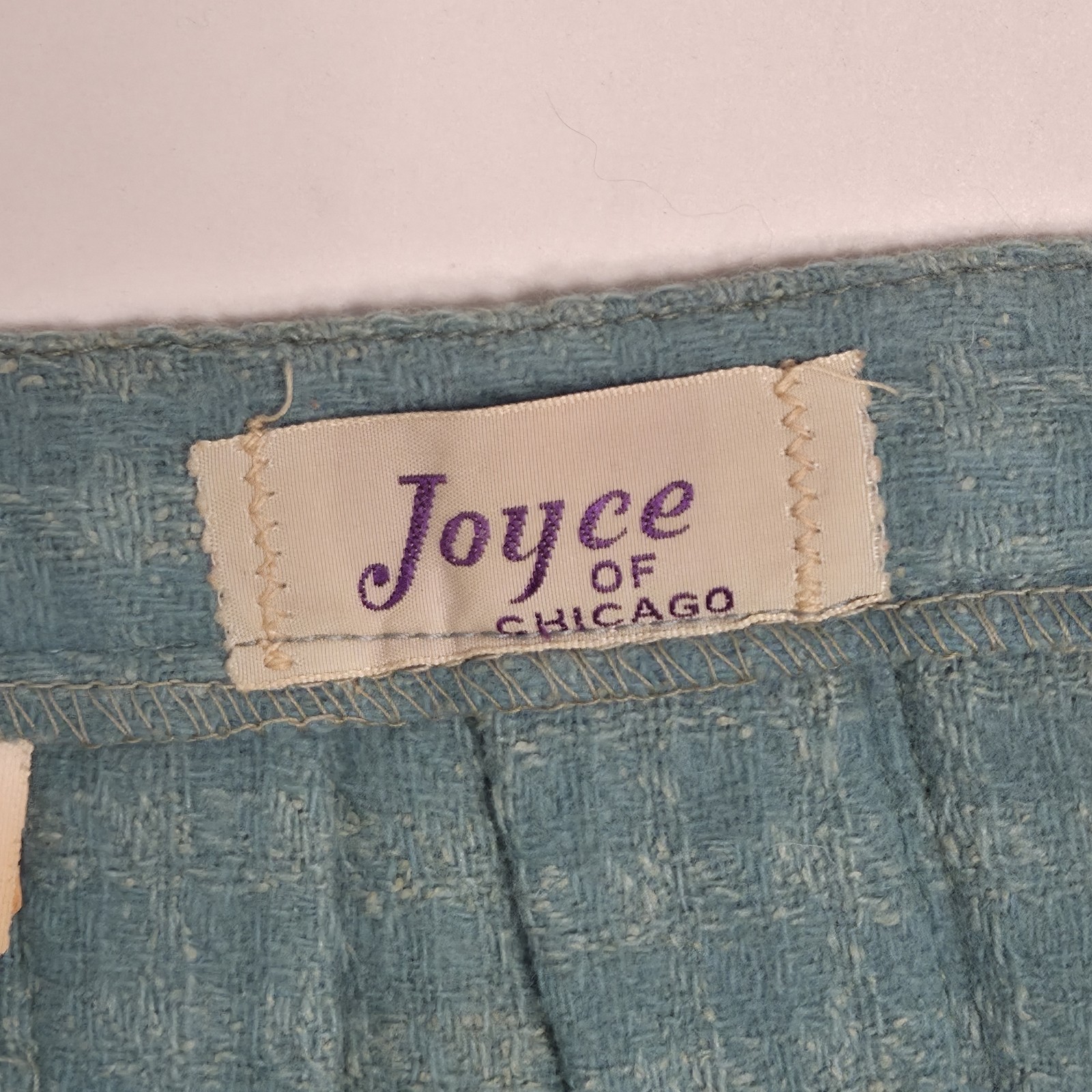 True Vintage Mid Century Joyce Of Chicago Silk Wool Plaid Skirt Heritage 14 Blue