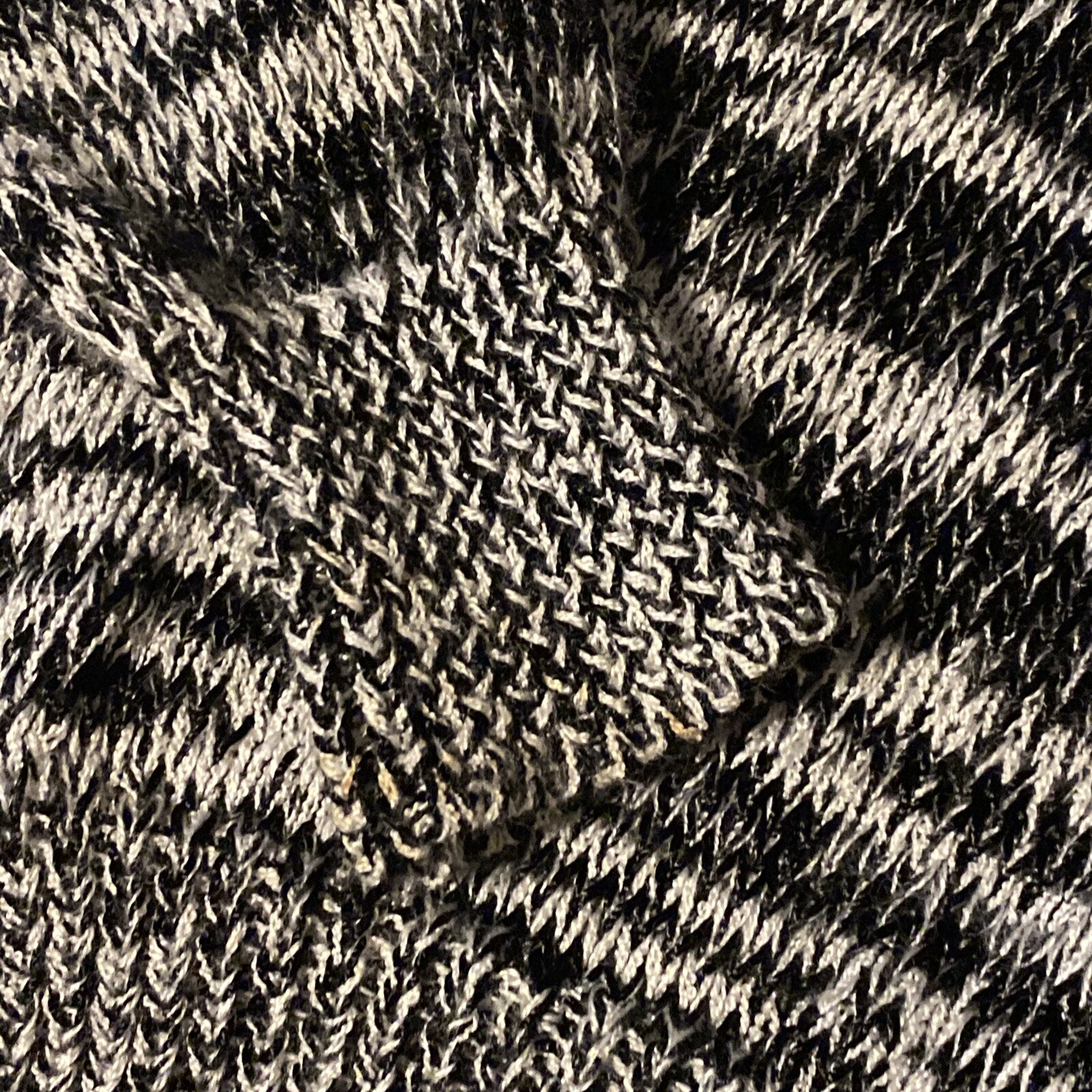 Vintage 80s Ginenne Sweater Medium Women Black White Lambswool Angora Geometric