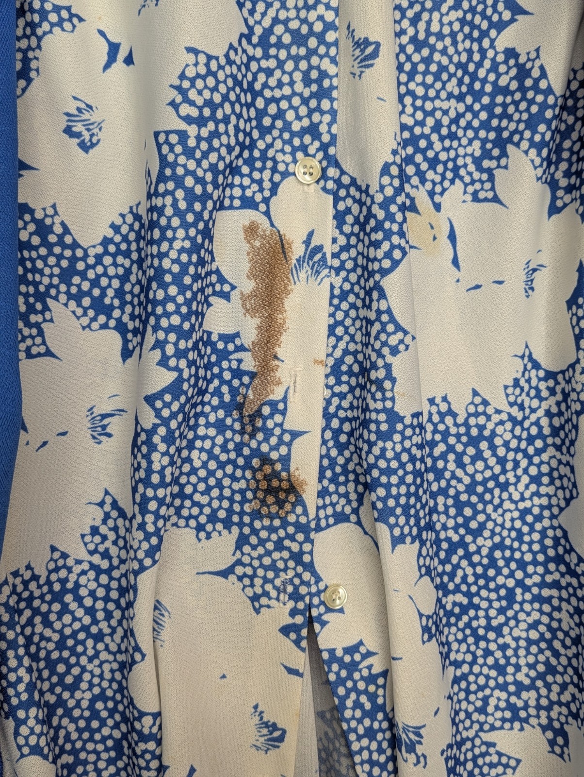 Vtg Cape Cod Match Mates Blue Shirt/Jacket Set Grandma Core Pussycat Bow Coastal
