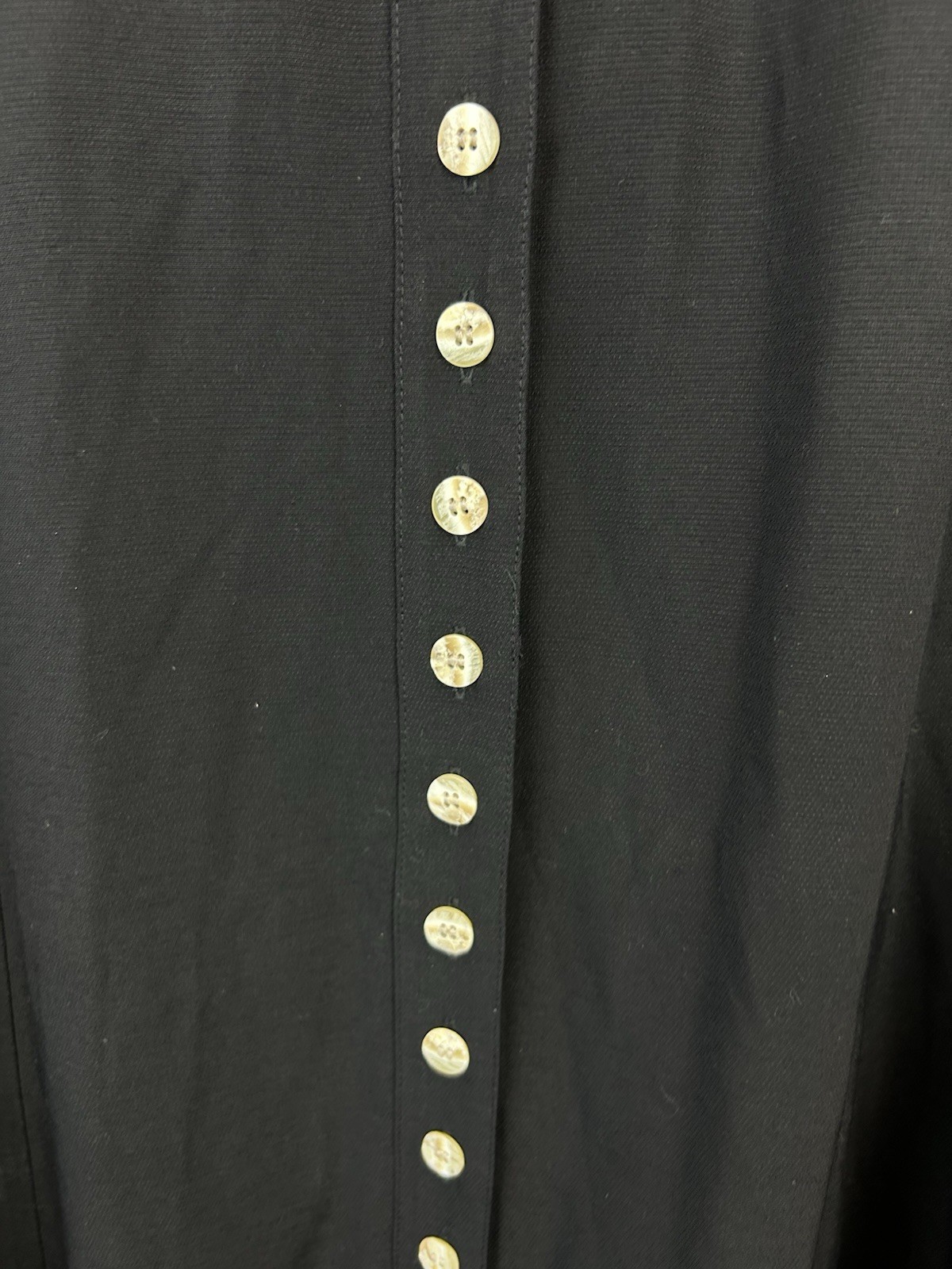 Vintage Julian Taylor New York Dress Womens 14 Black 90s Nautical Secretary