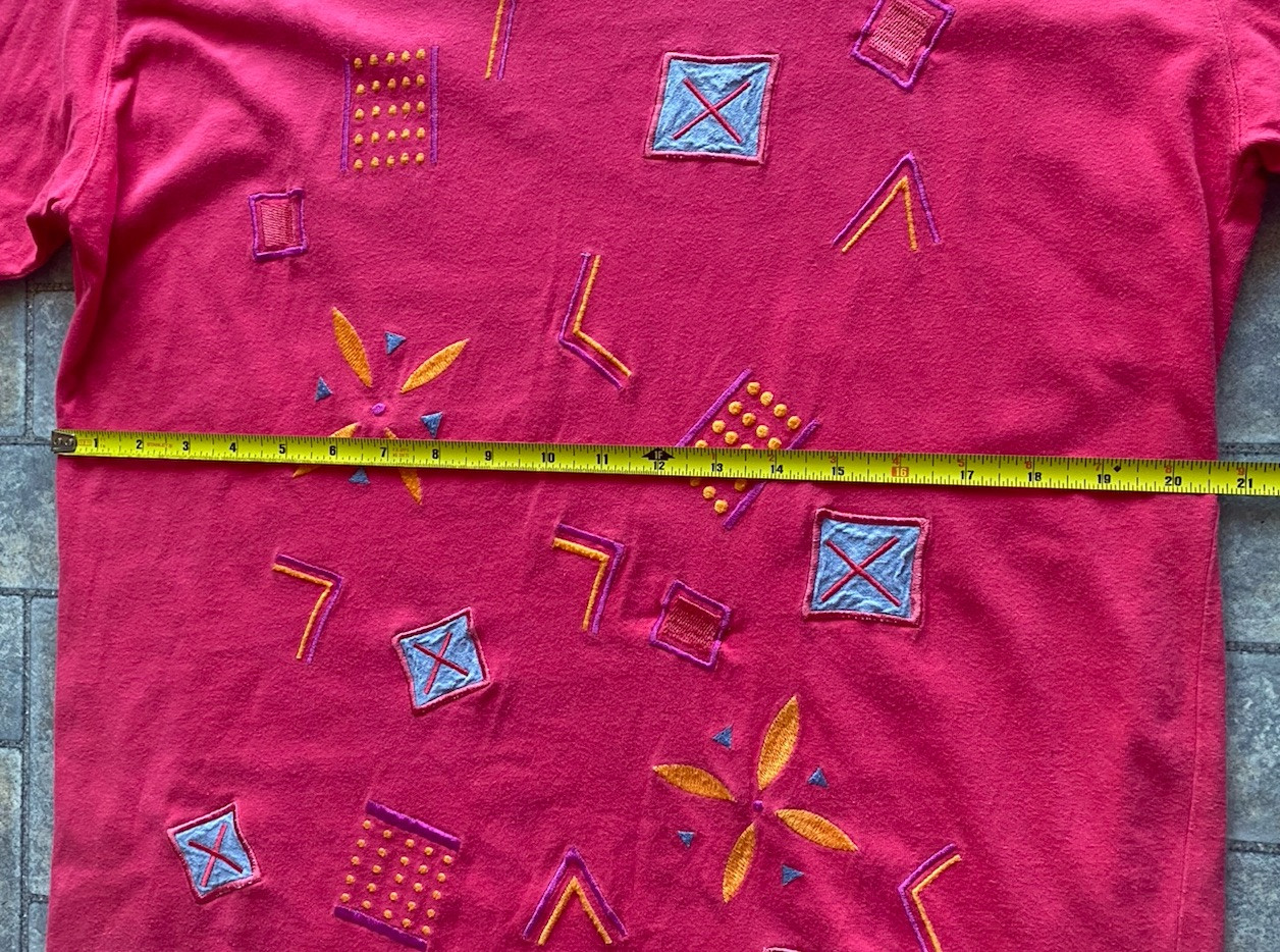 Vintage Single Stitch Segrets Sun Prints WOMANS LARGE Long Sleeve Shirt
